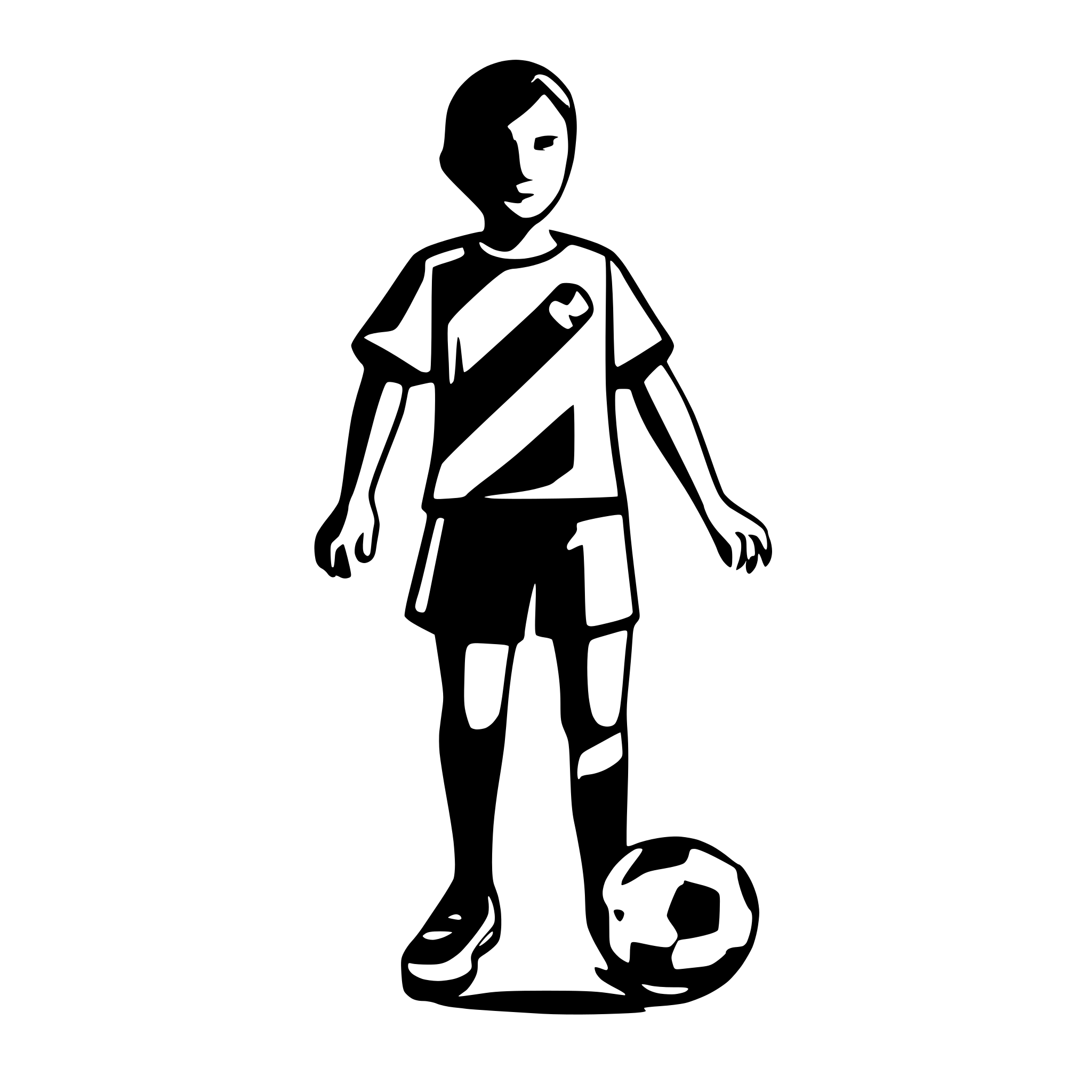AI-generated SVG of a soccer player