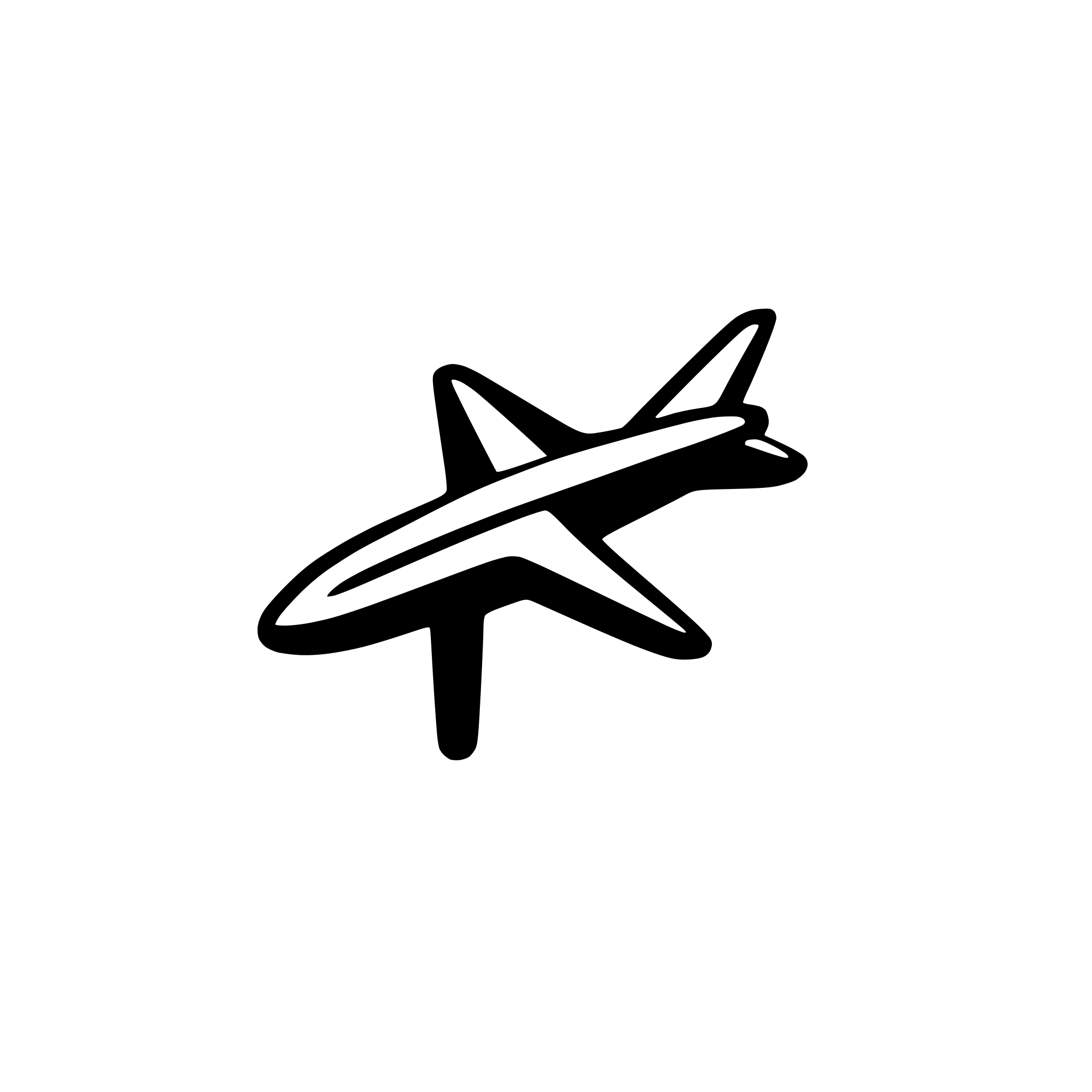 AI-generated SVG of a a very clean airplane