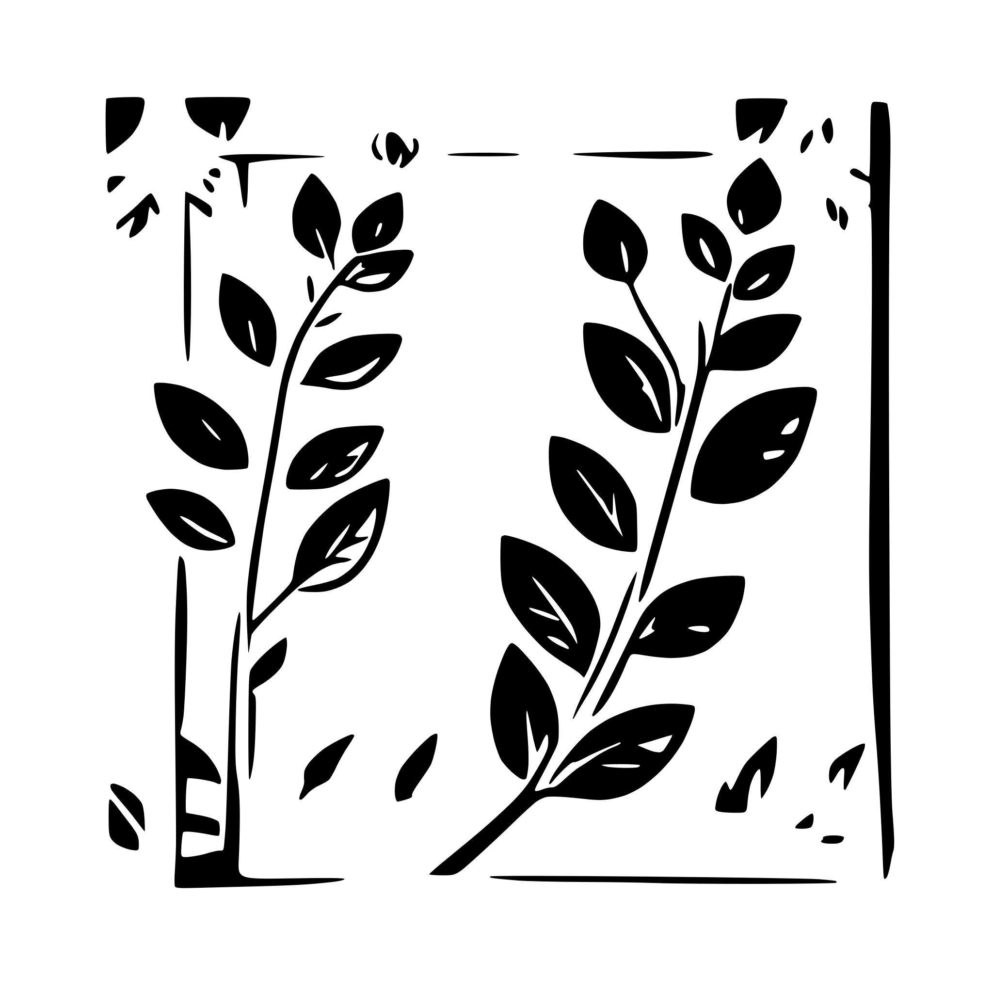 AI-generated SVG of a floral vine border top