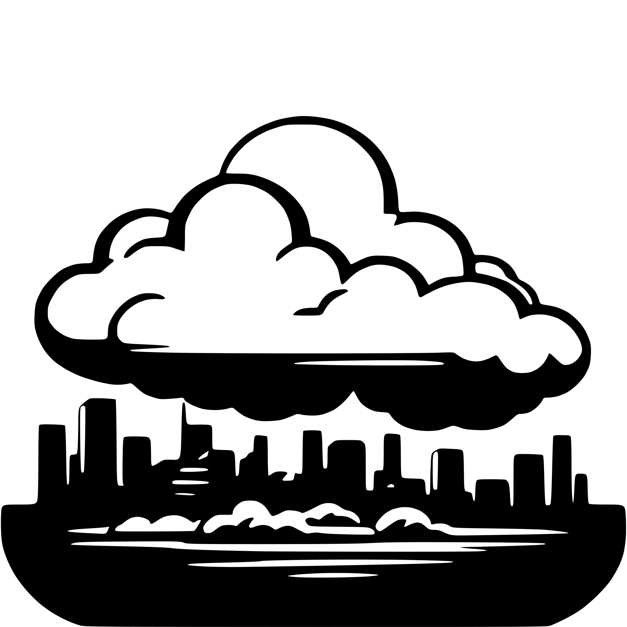 AI-generated SVG of a art deco clouds