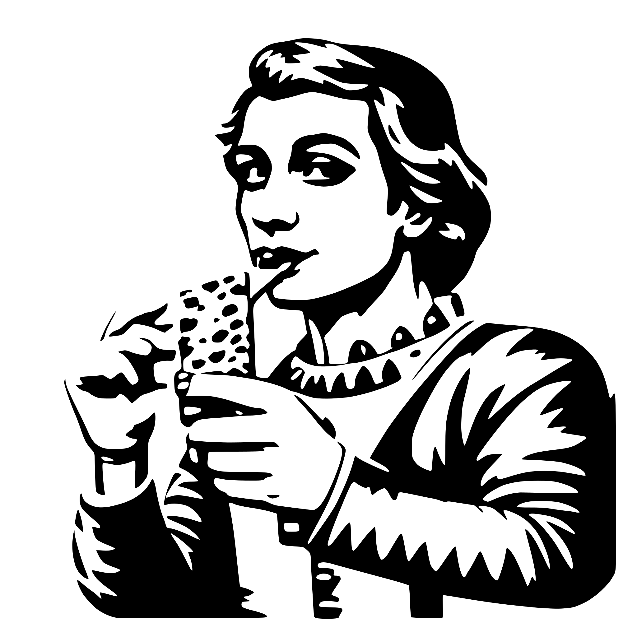 AI-generated SVG of 'a king eating a candybar'