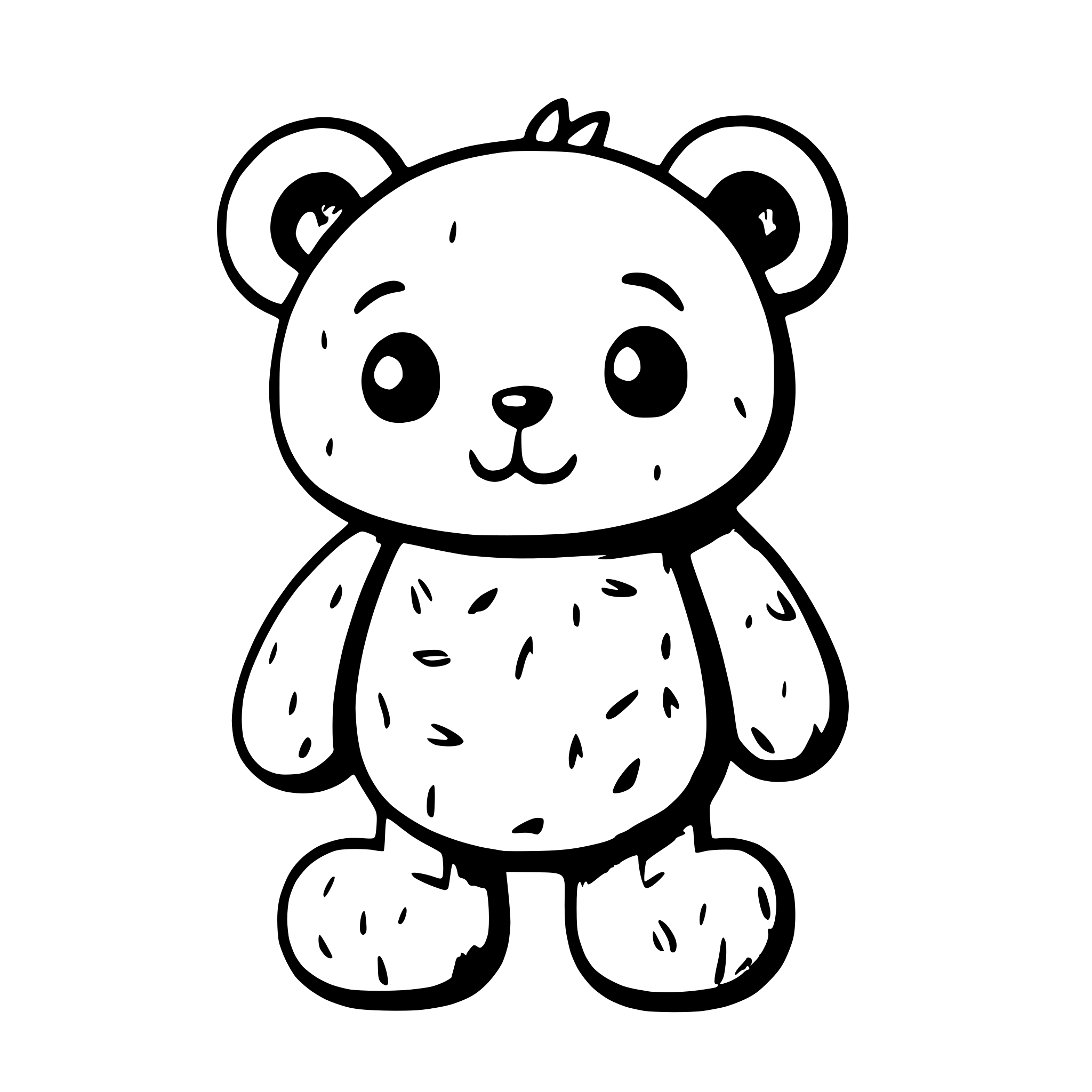 AI-generated SVG of a teddy bear