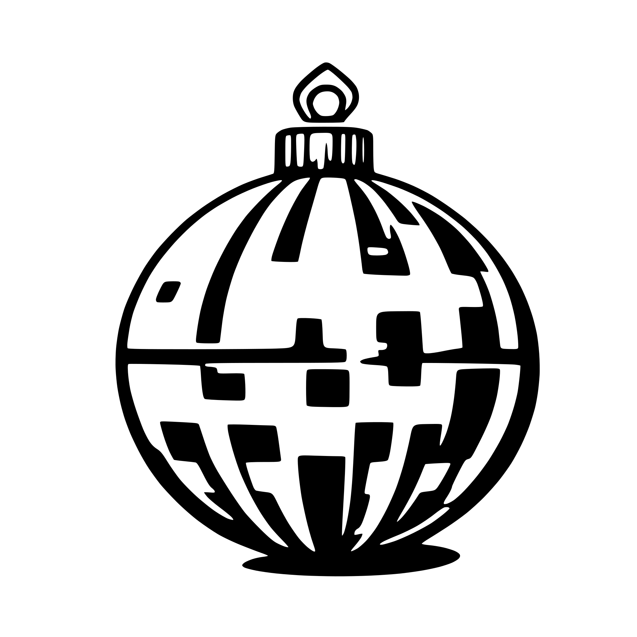 AI-generated SVG of a christmas bauble