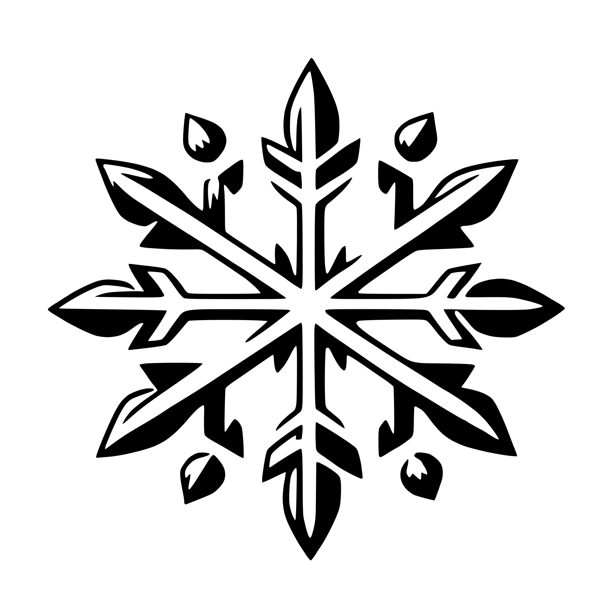 AI-generated SVG of a snowflake
