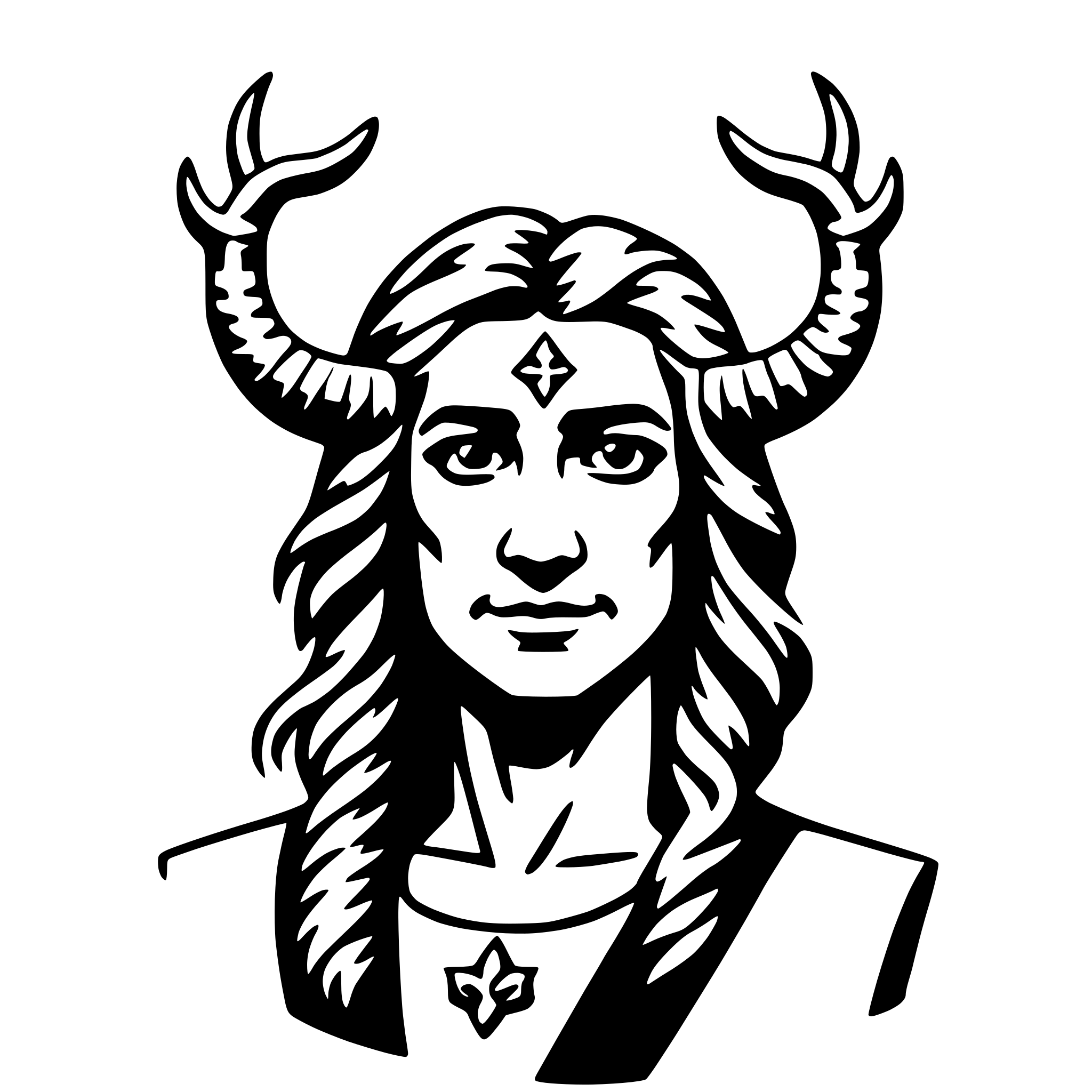 AI-generated SVG of 'cernunnos'