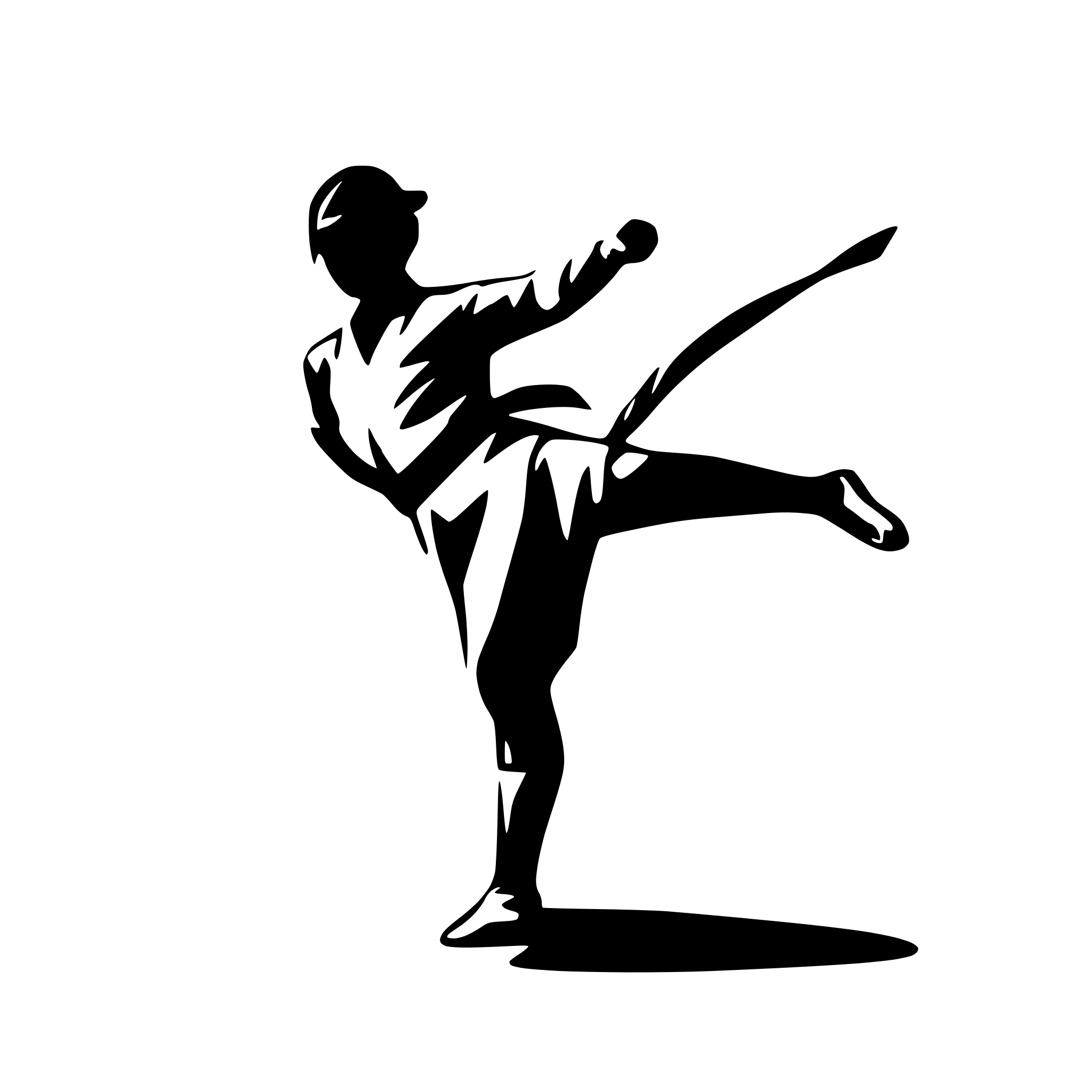 AI-generated SVG of a create a vector image with not too many details, monochrom, female taekwondo athlete, performing a side kick in full split. kyerugi. olympic discipline