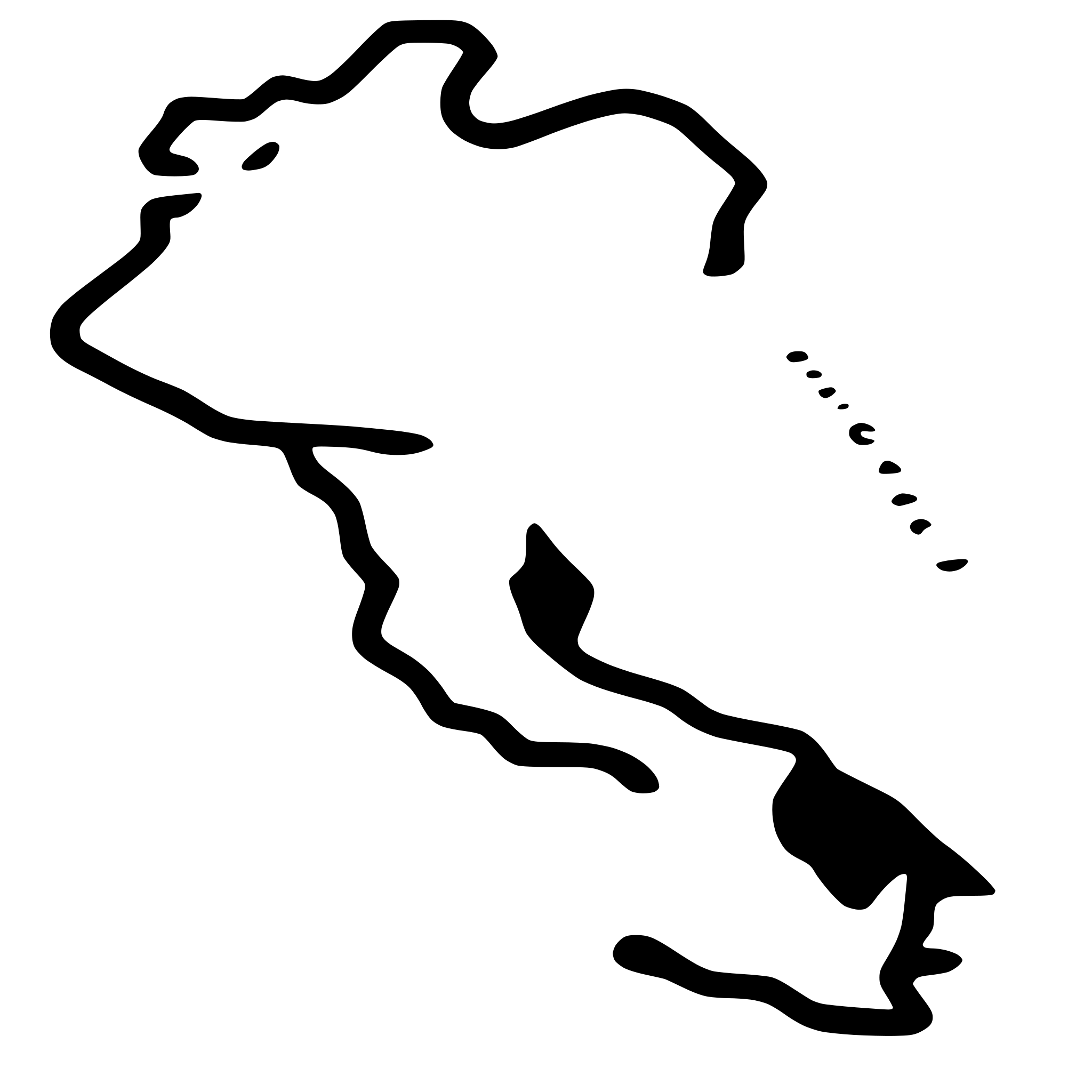 AI-generated SVG of a A map showing the Gulf of Mexico