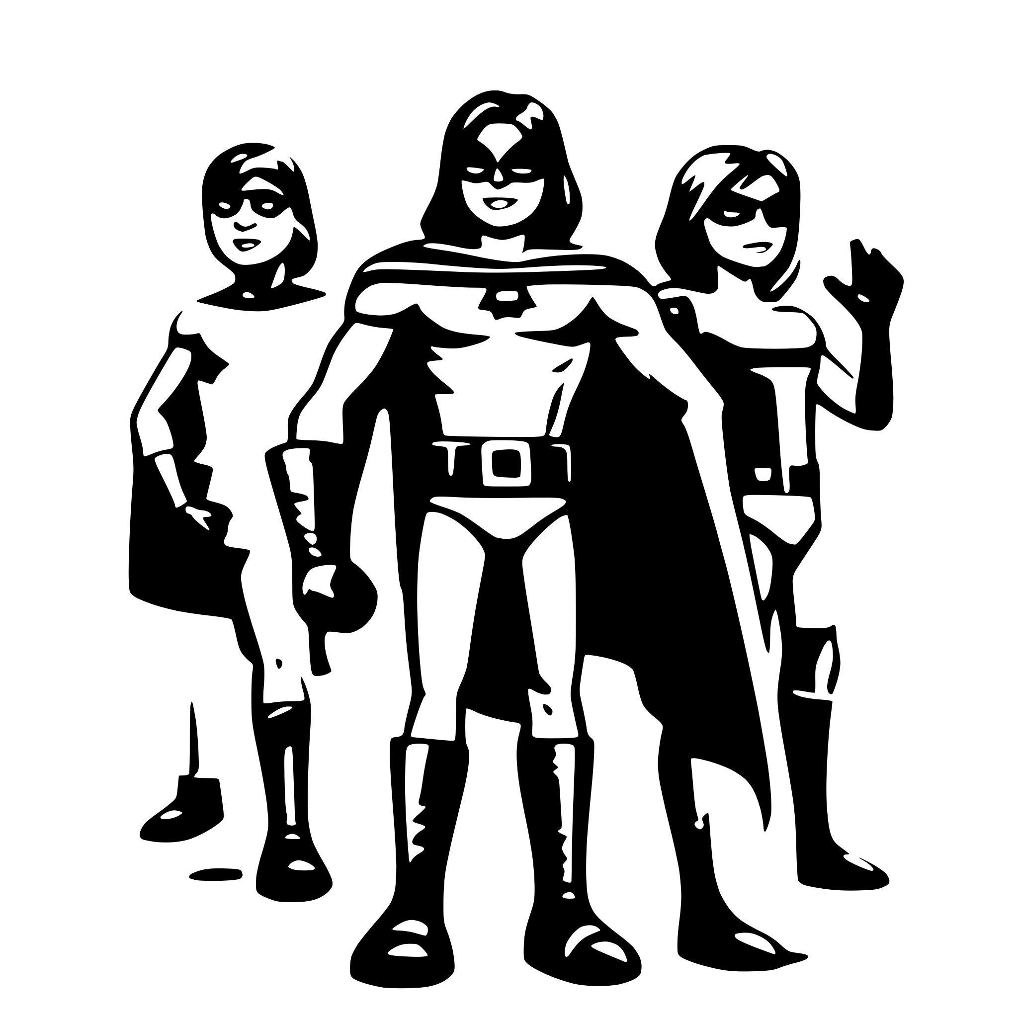 AI-generated SVG of 'superheros'