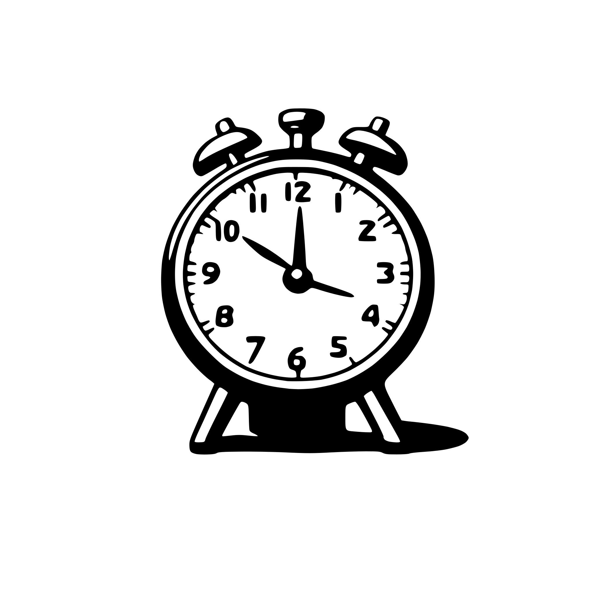 AI-generated SVG of 'alarm clock'