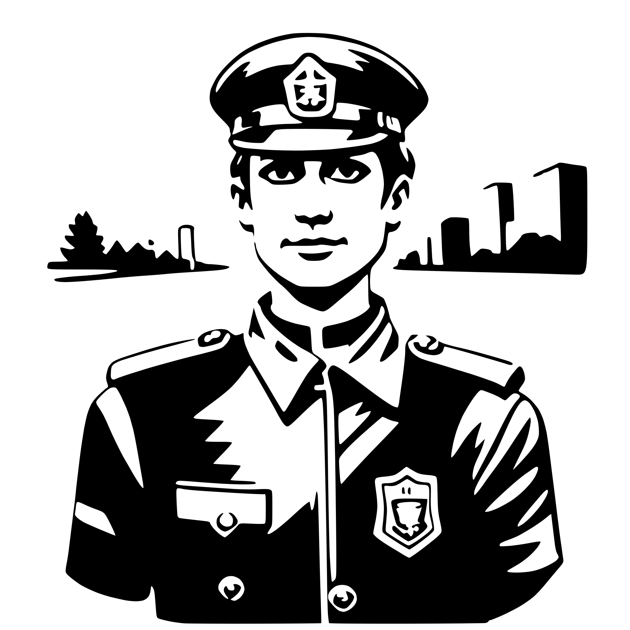 AI-generated SVG of 'police officer'