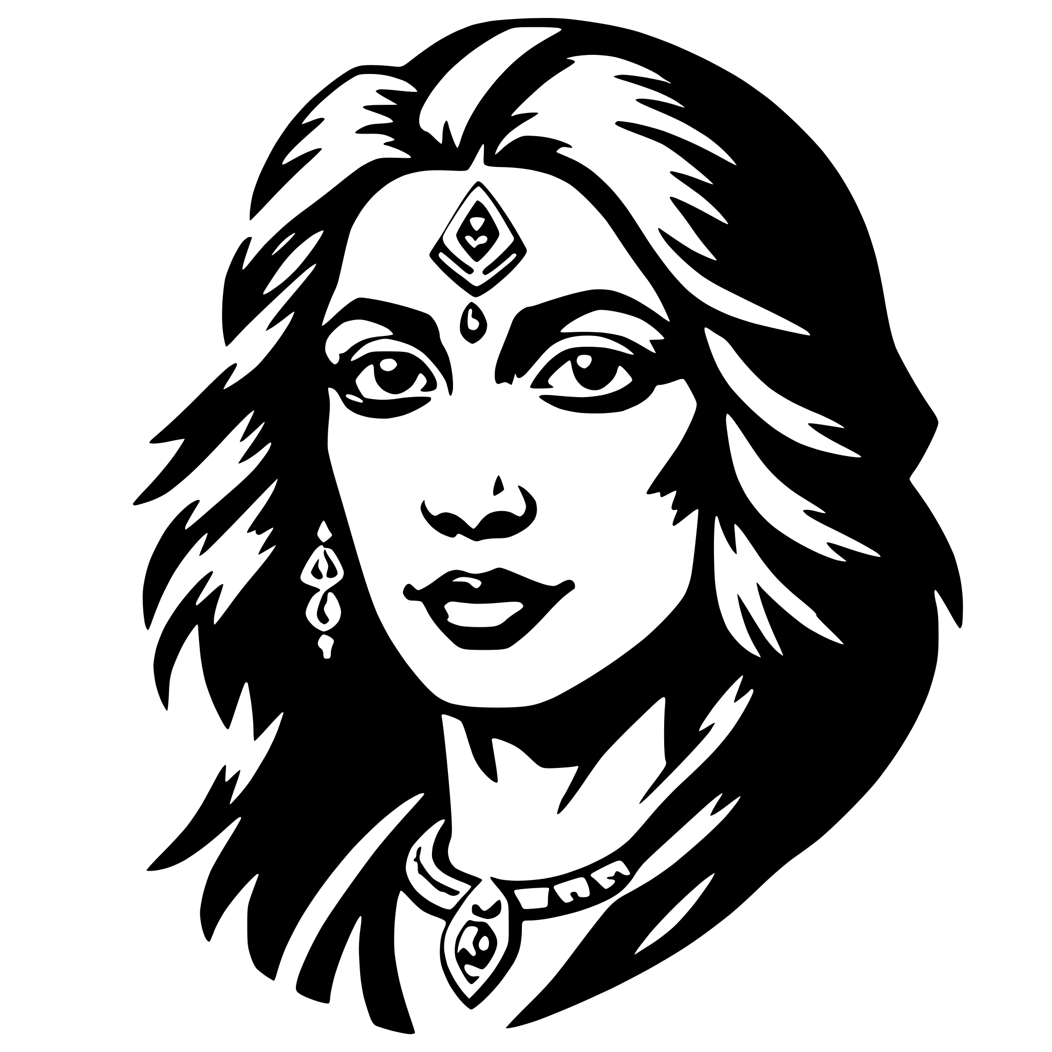 AI-generated SVG of 'kali'