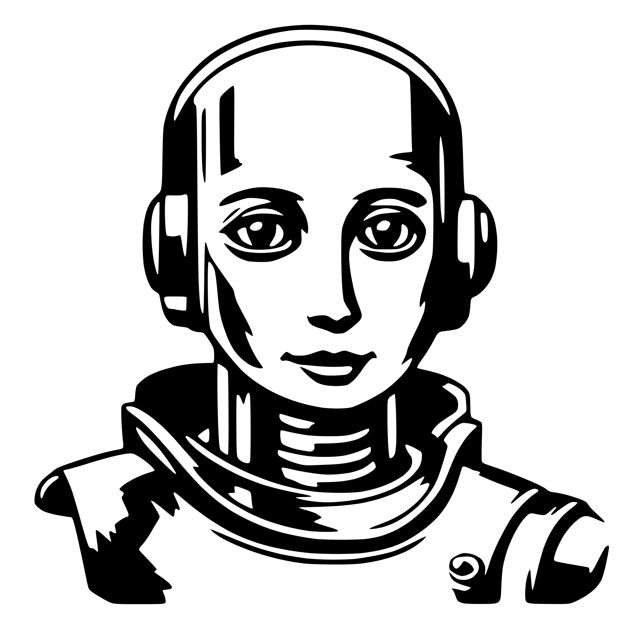 AI-generated SVG of a Human Like Robot