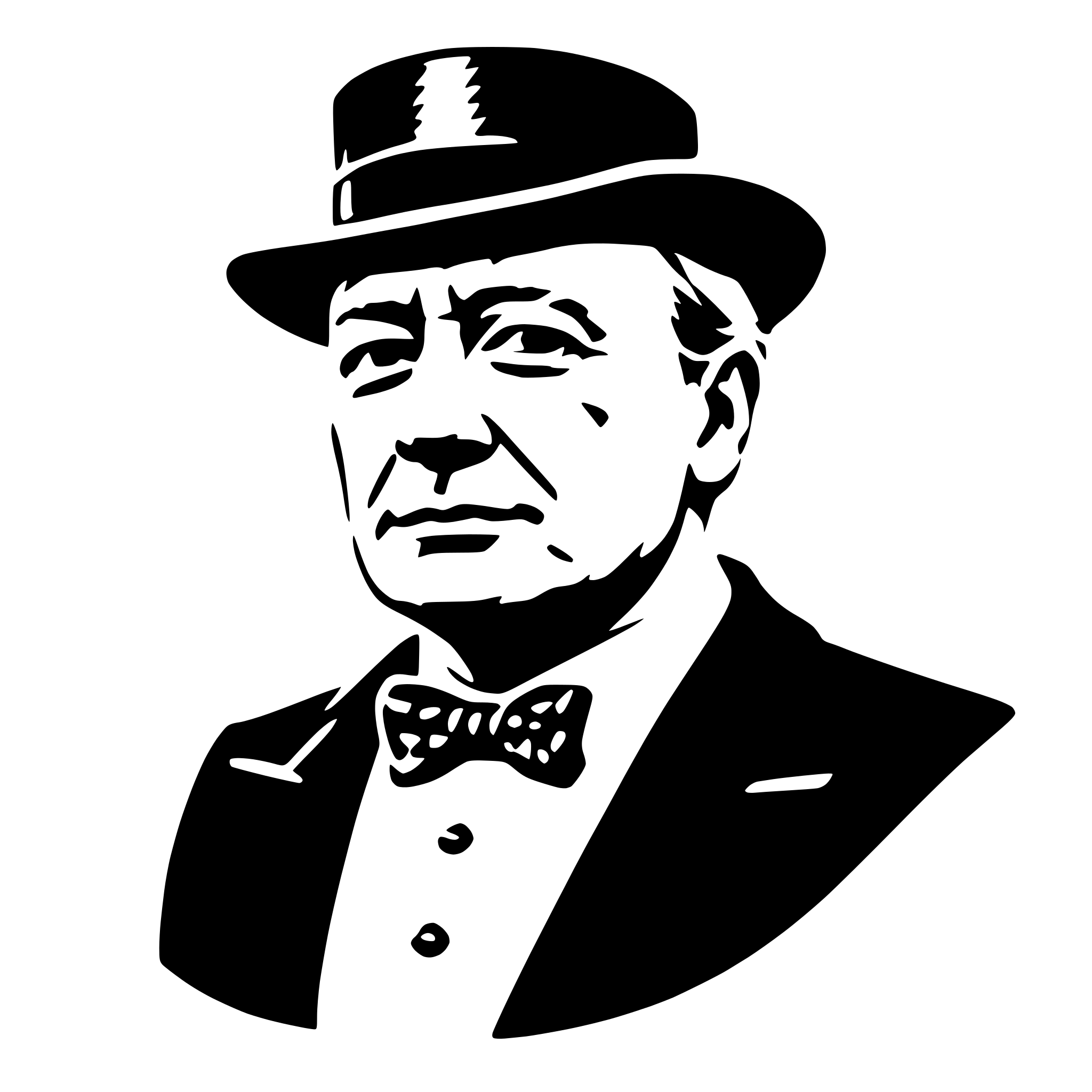 AI-generated SVG of a winston churchill