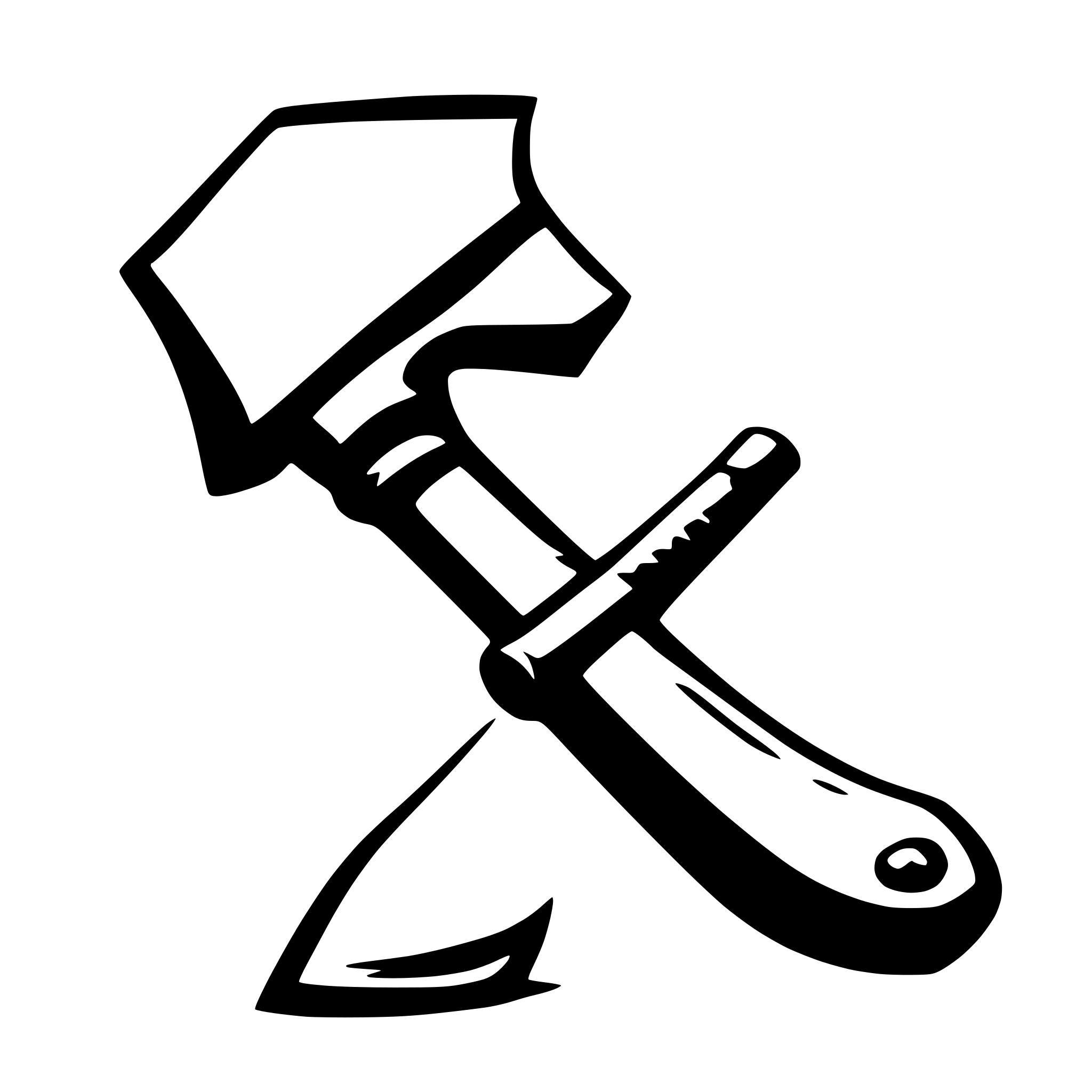 AI-generated SVG of a axe