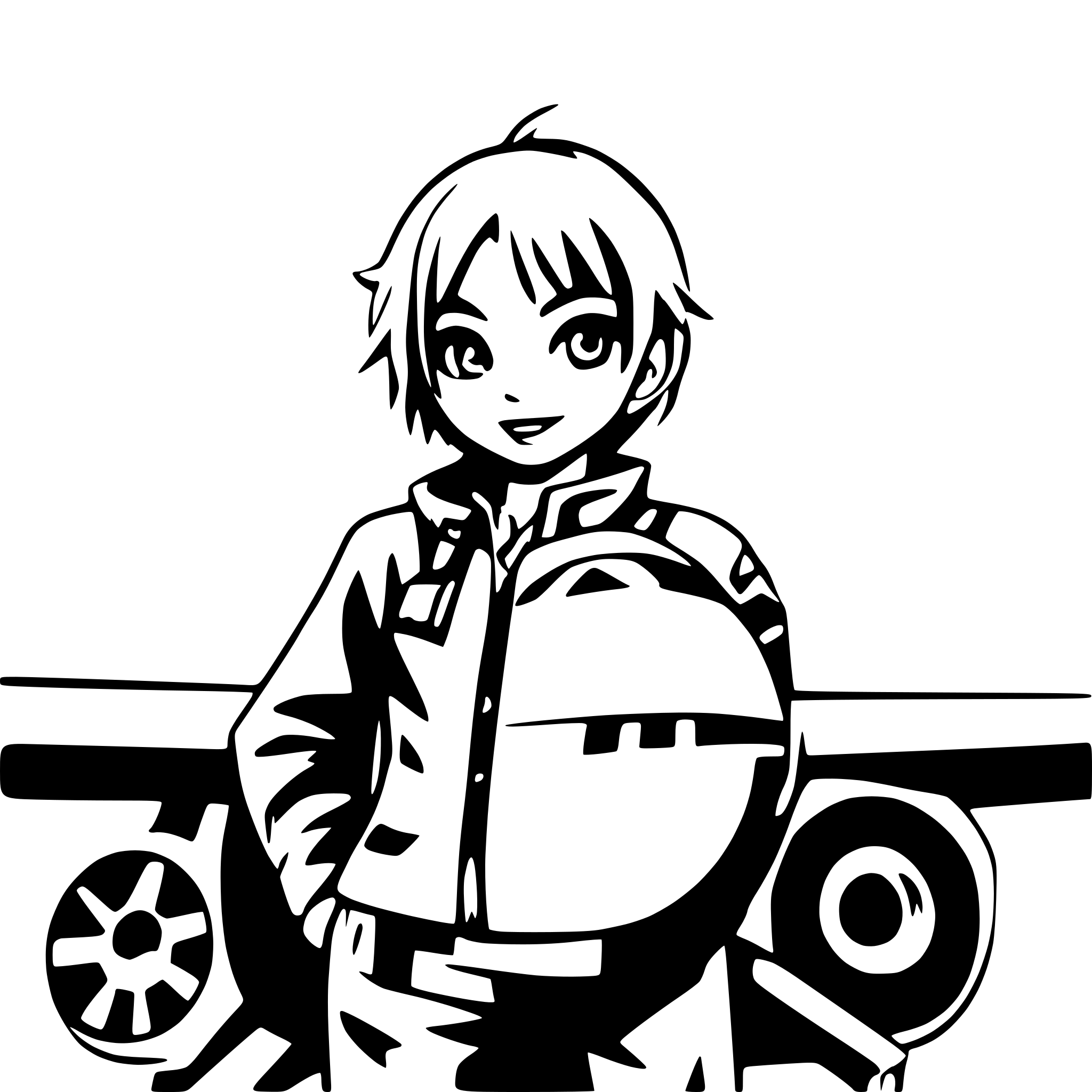 AI-generated SVG of a plane with a cut boy in the cockpit