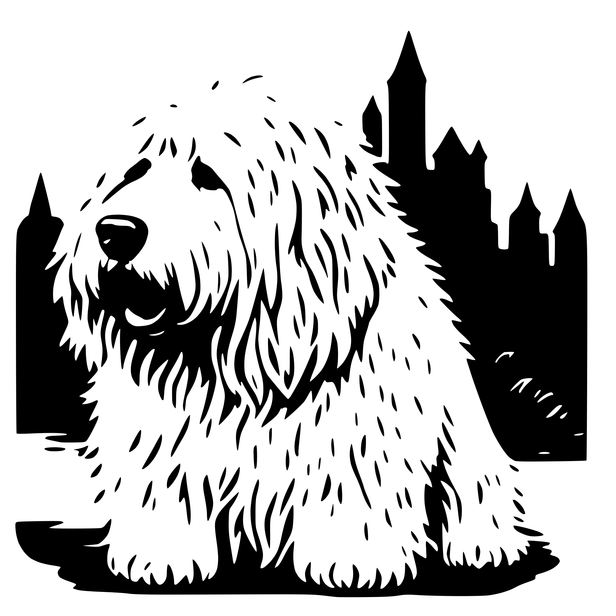 AI-generated SVG of a Komondor