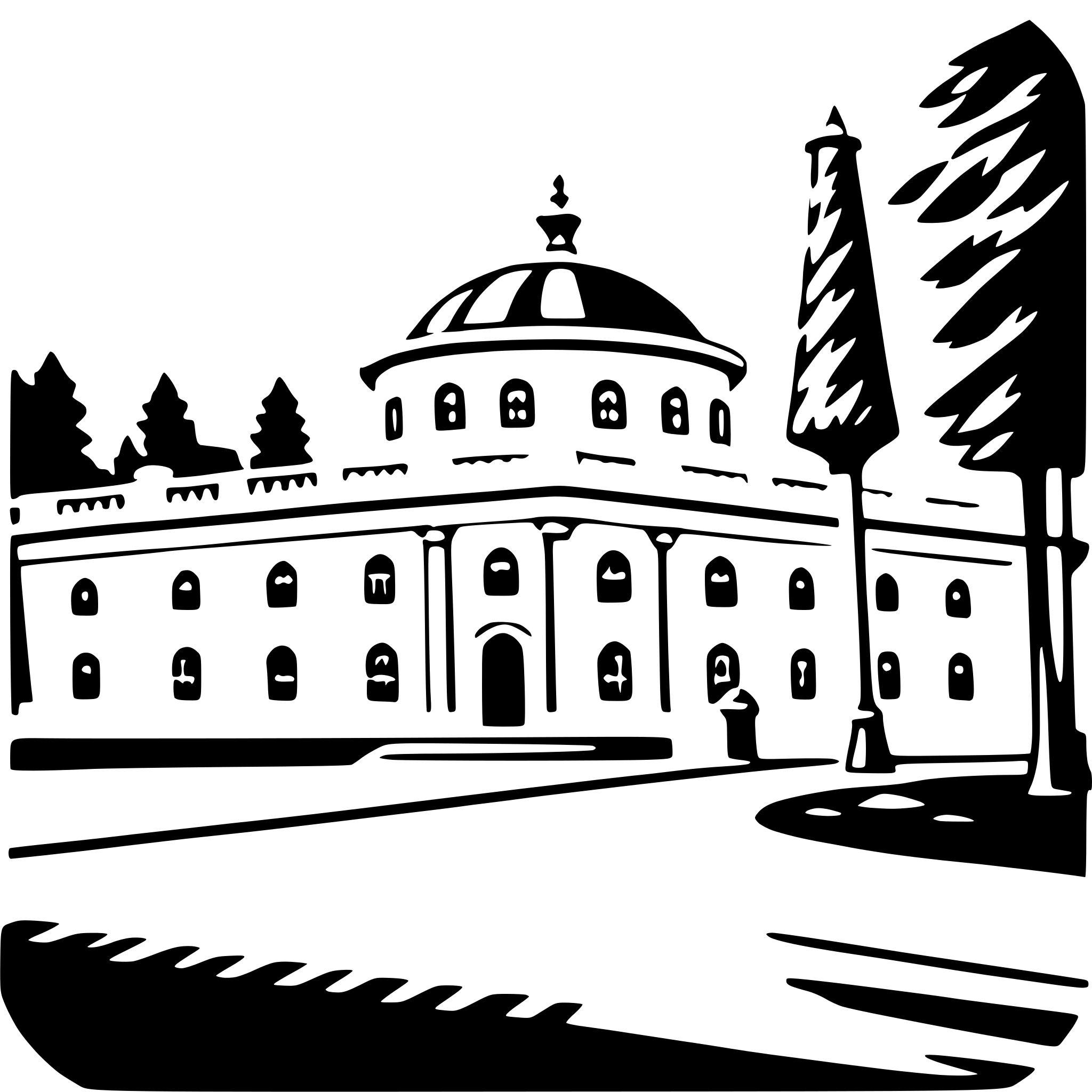 AI-generated SVG of 'schönbrunn palace'