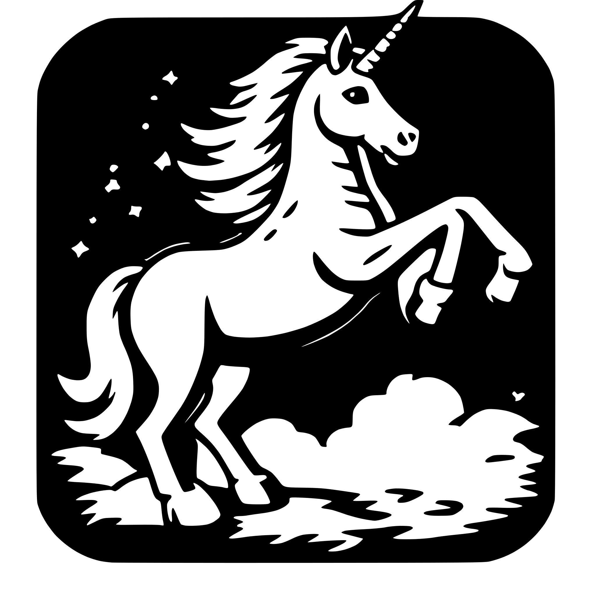 AI-generated SVG of a unicorn