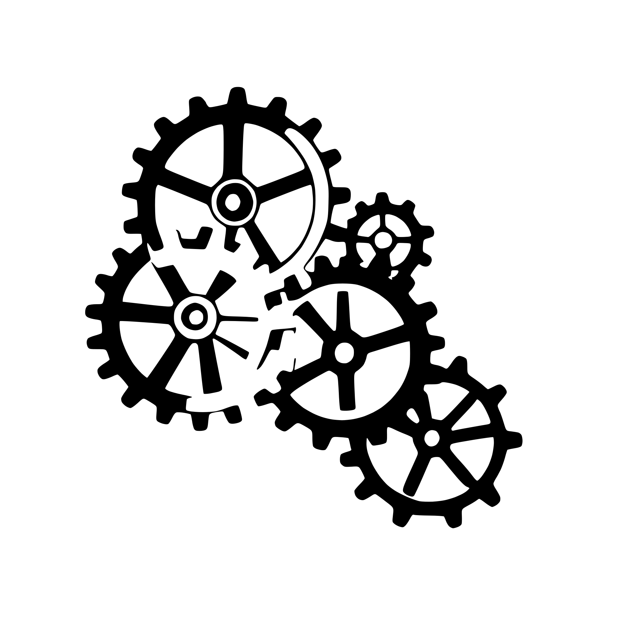 AI-generated SVG of 'steampunk gears and cogs'