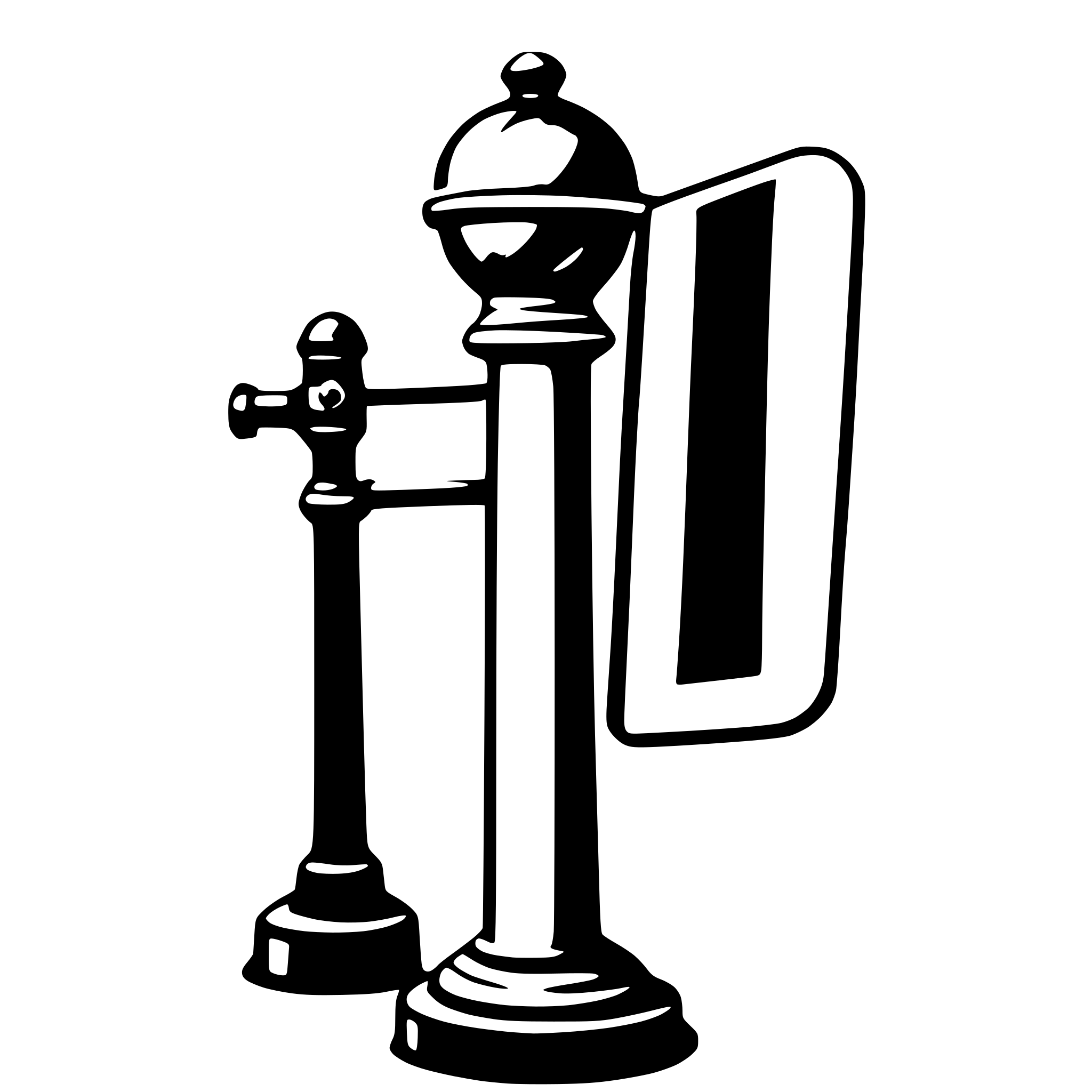 AI-generated SVG of a barber pole