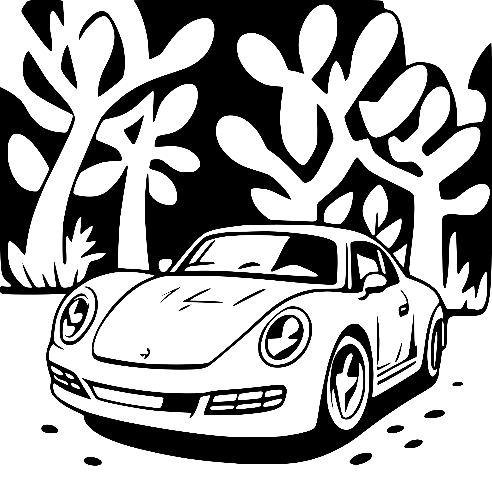 AI-generated SVG of a No Risk No Porsche