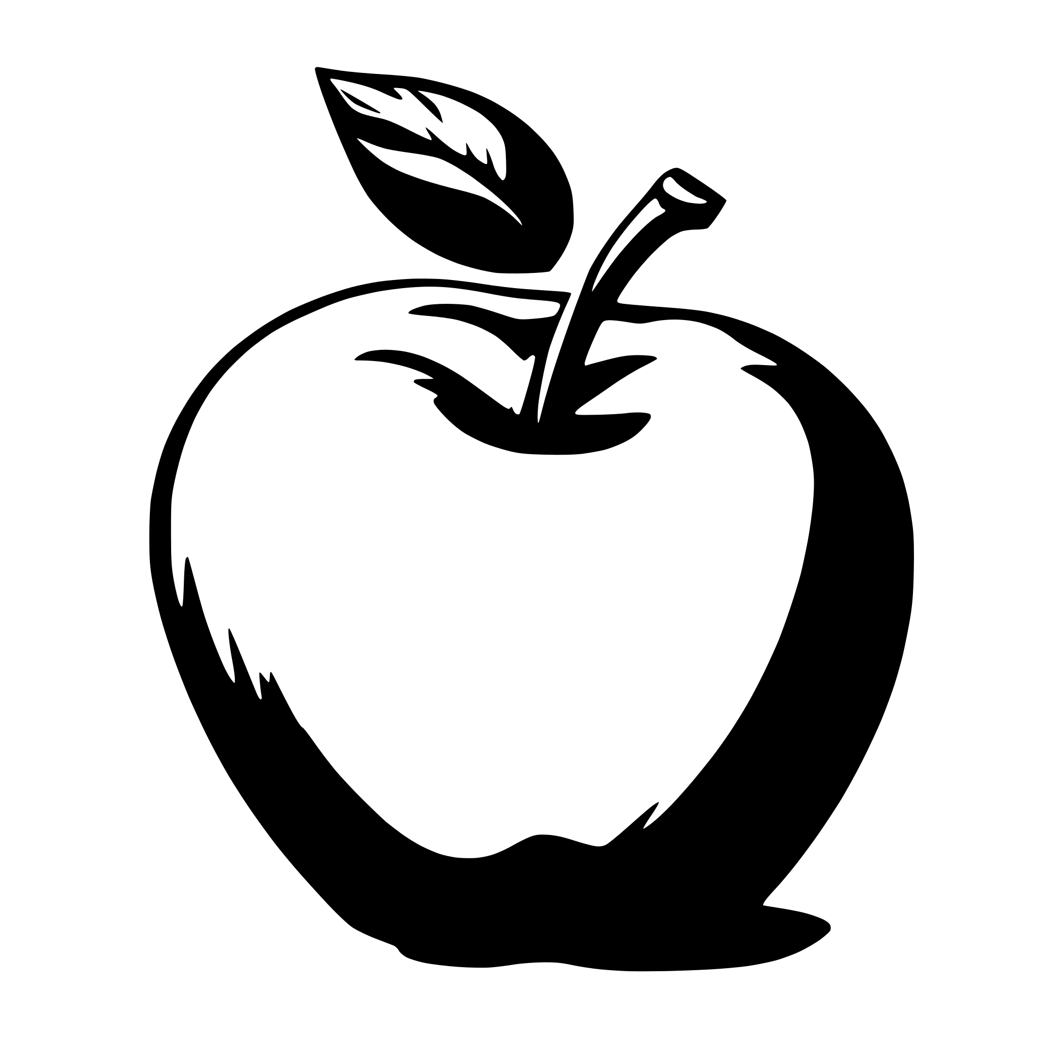 AI-generated SVG of a an apple