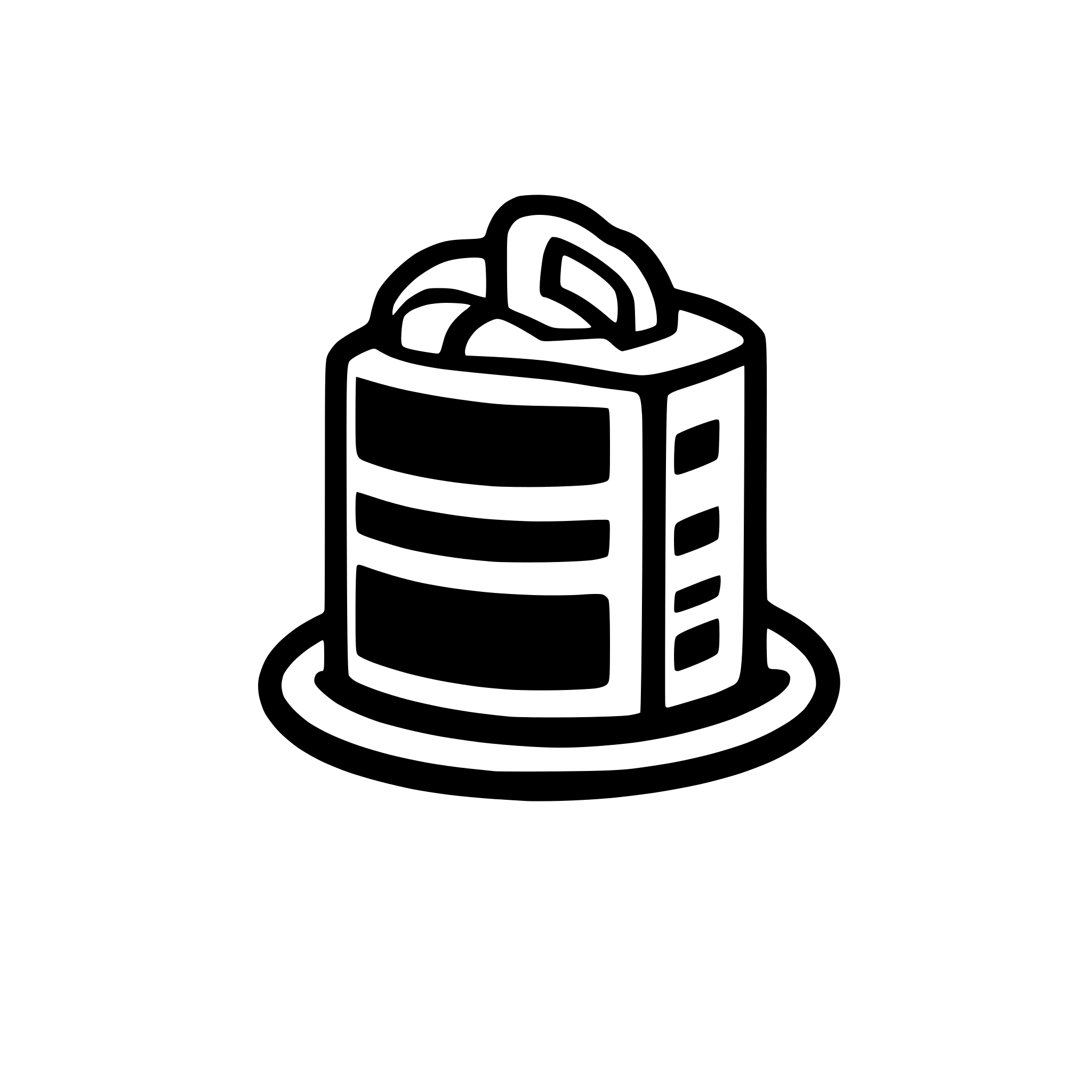 AI-generated SVG of a Cake icon logo  style
