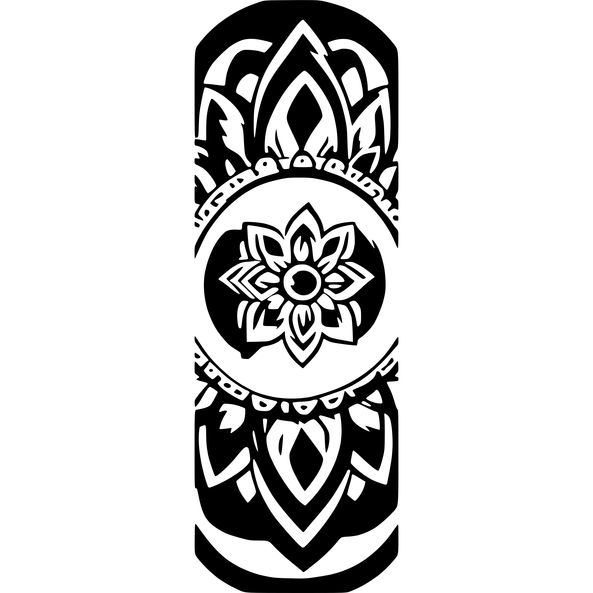 AI-generated SVG of a mandala