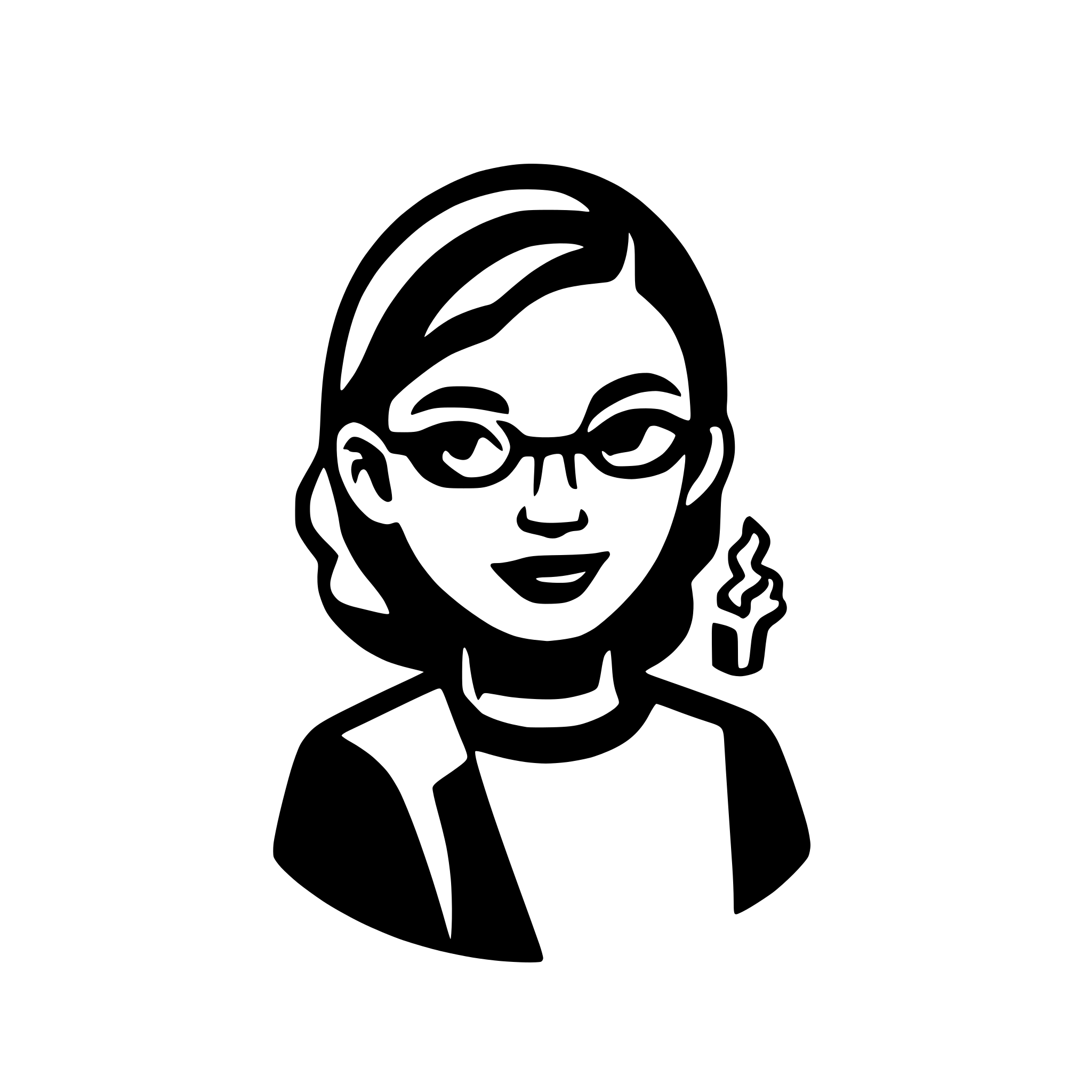 AI-generated SVG of a a person smoking