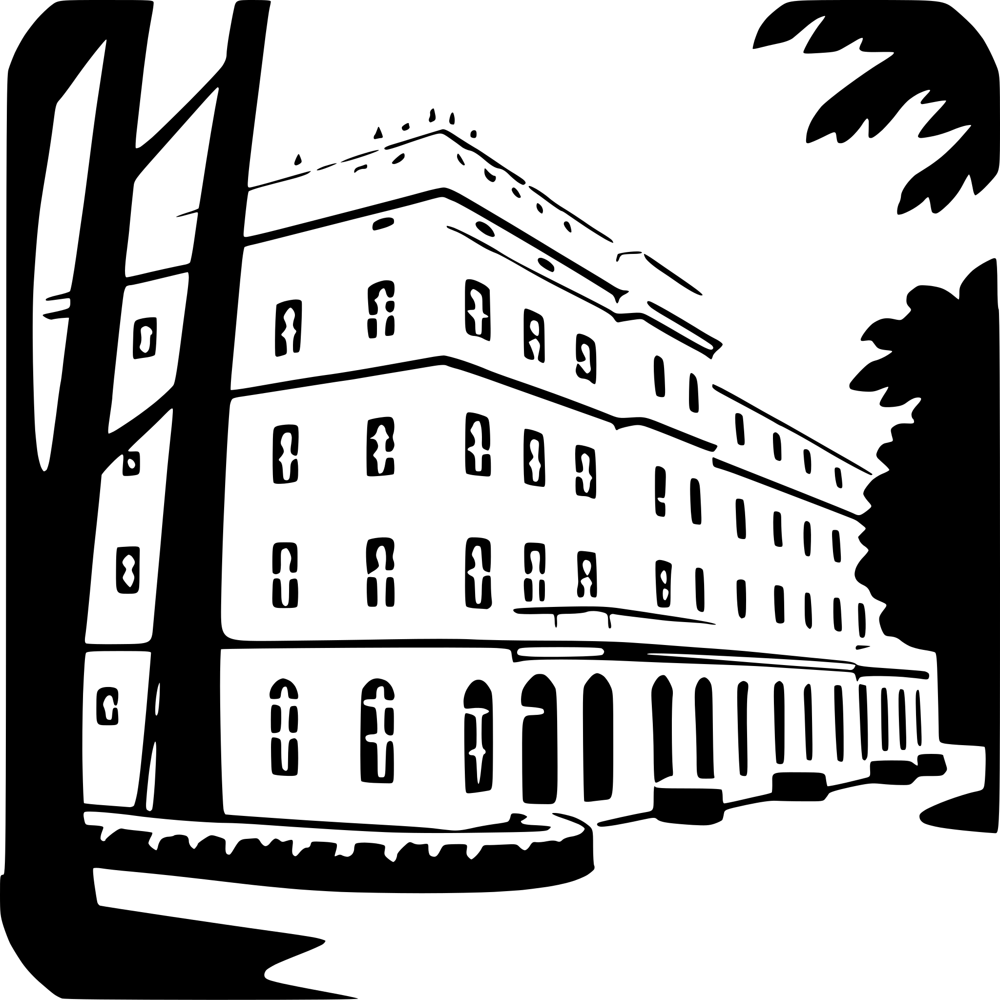 AI-generated SVG of a schönbrunn palace