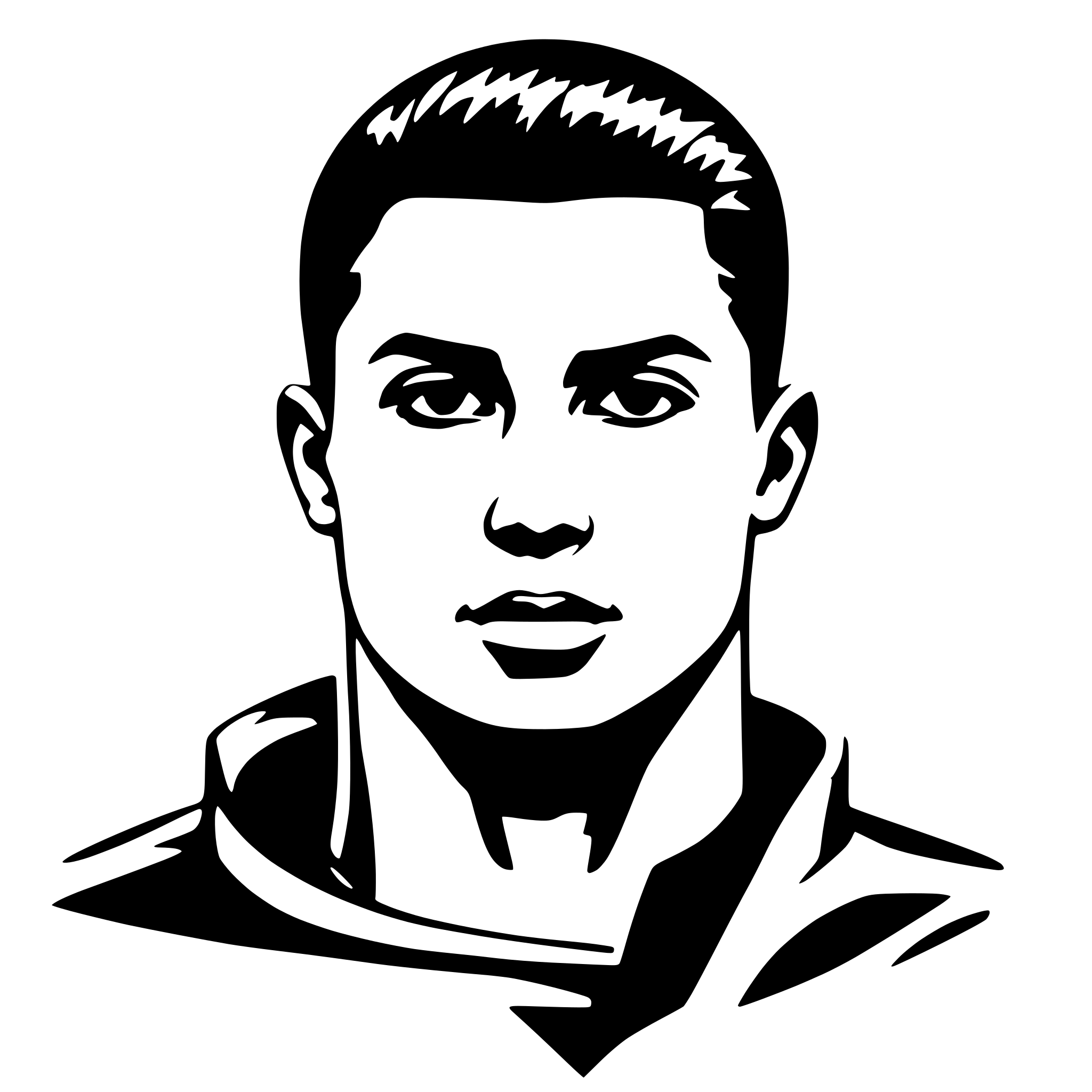 AI-generated SVG of 'ronaldo'