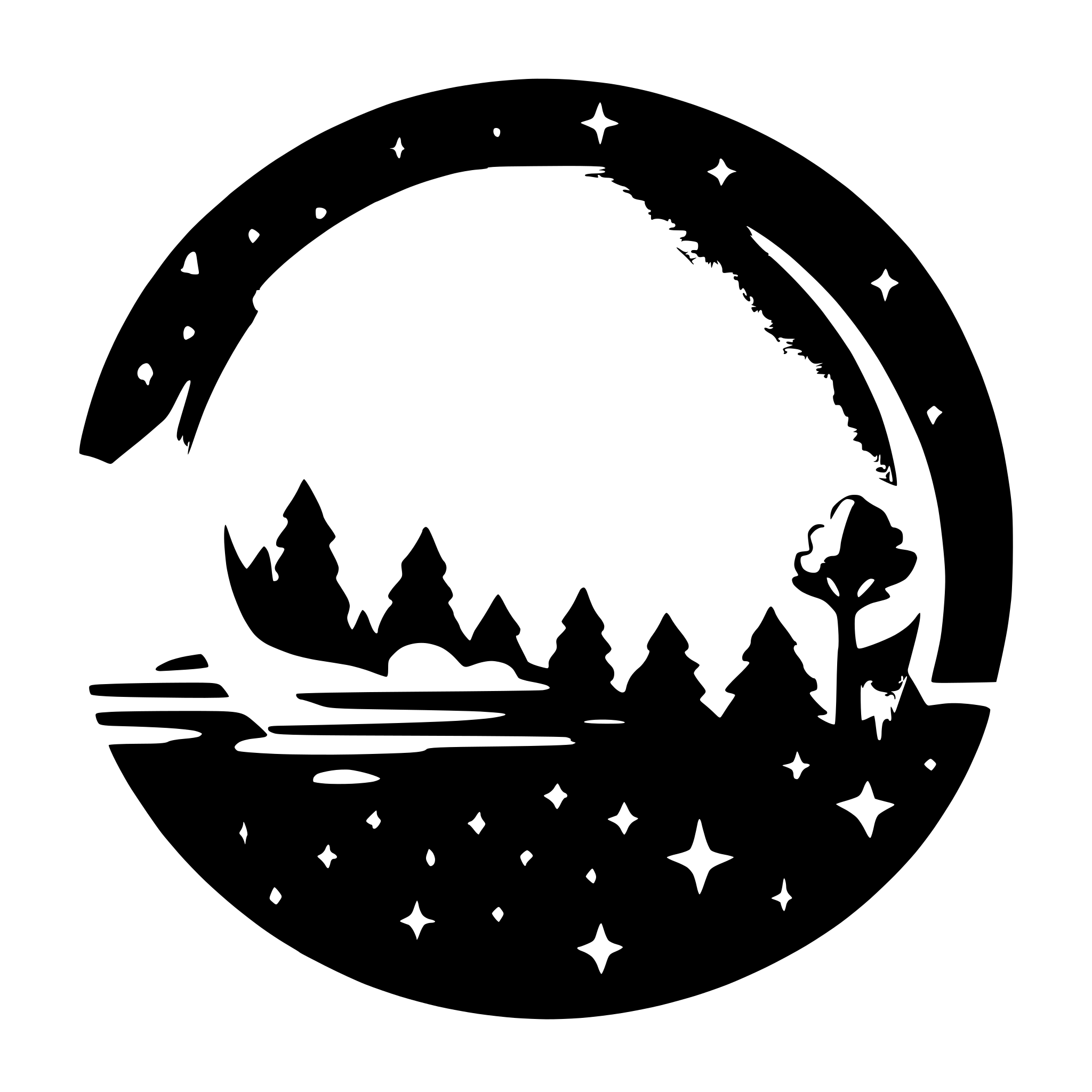 AI-generated SVG of a A mystical, cosmic night sky background in rich purple tones. The scene is filled with soft gradients and tiny glowing stars like sparkly dots scattered across the sky. Add subtle celestial symbols like crescent moons, constellations, and esoteric icons. The atmosphere should feel dreamy and magical, with a soft glow at the center, as if illuminating a floating tarot card. Style is elegant, minimal, and spiritual — perfect for a tarot or psychic-themed website.