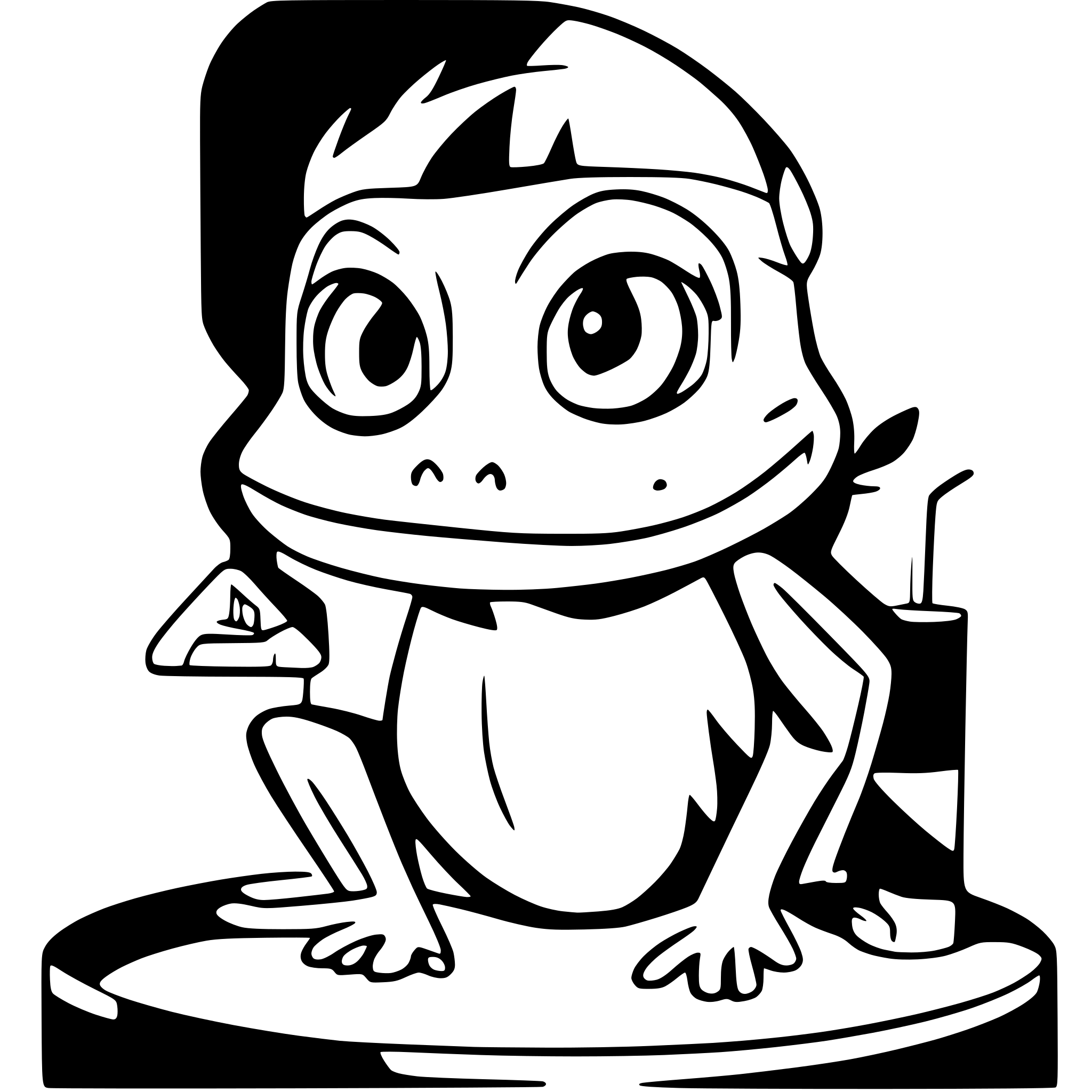 AI-generated SVG of a frog with methanfetamine with crack pipe