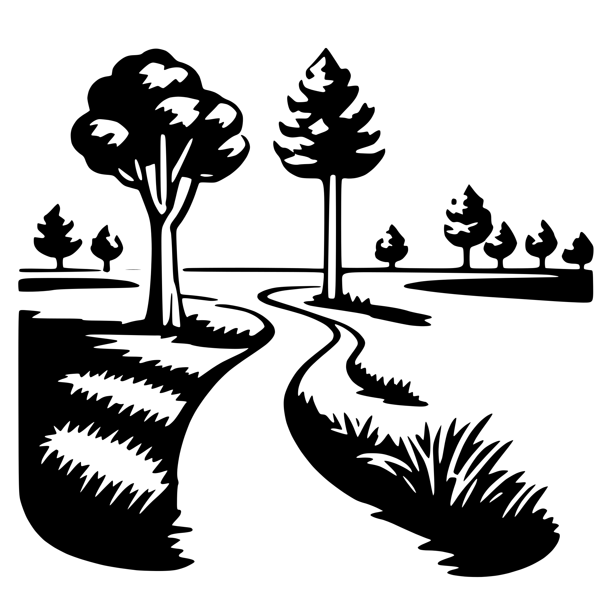 AI-generated SVG of a nature preserve
