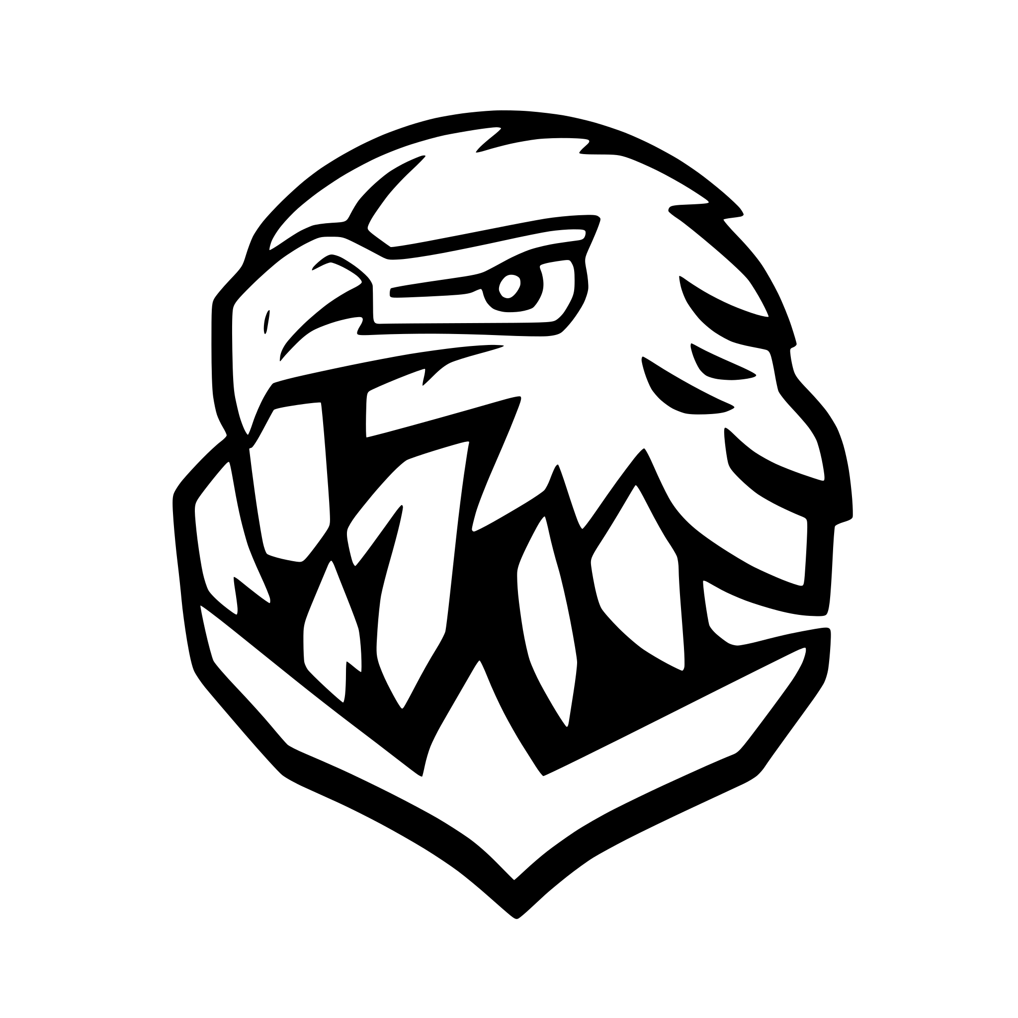 AI-generated SVG of a Eagle Mascot Logo on White Background - Vector Illustration, AI-generated SVG of a Eagle Mascot Logo on White Background - Vector Illustration,