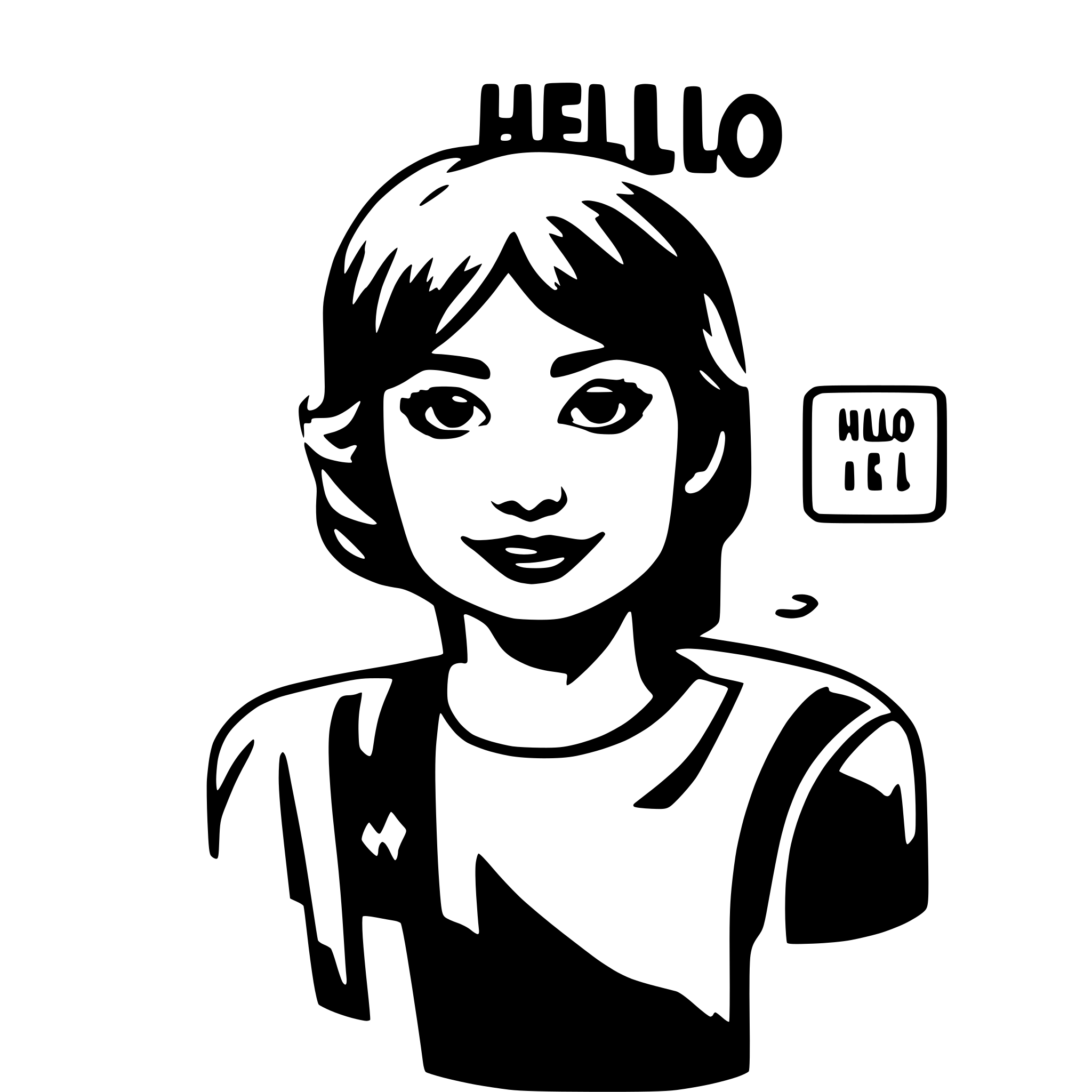 AI-generated SVG of a hello