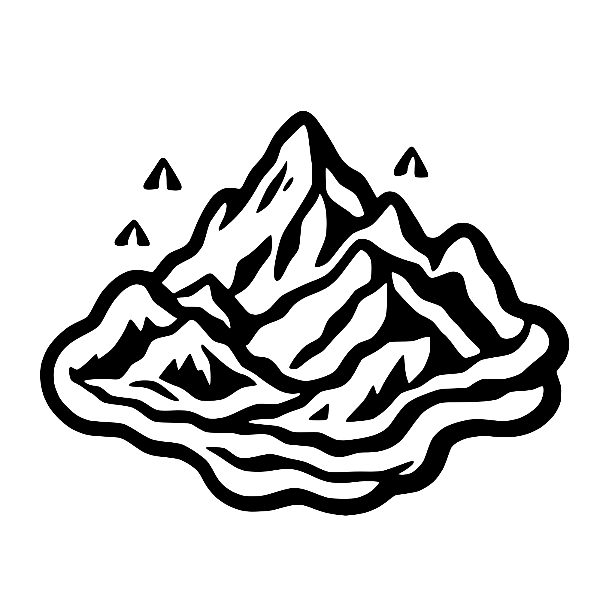 AI-generated SVG of 'A mountain'