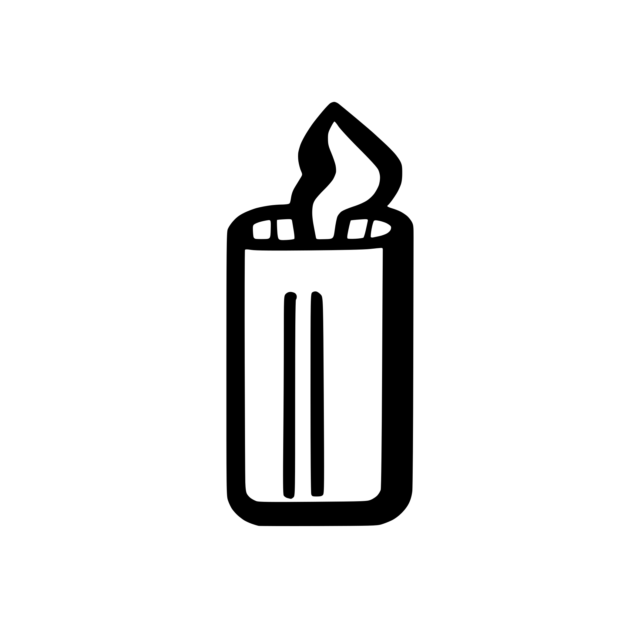 AI-generated SVG of a Minimalistic icon of burning match