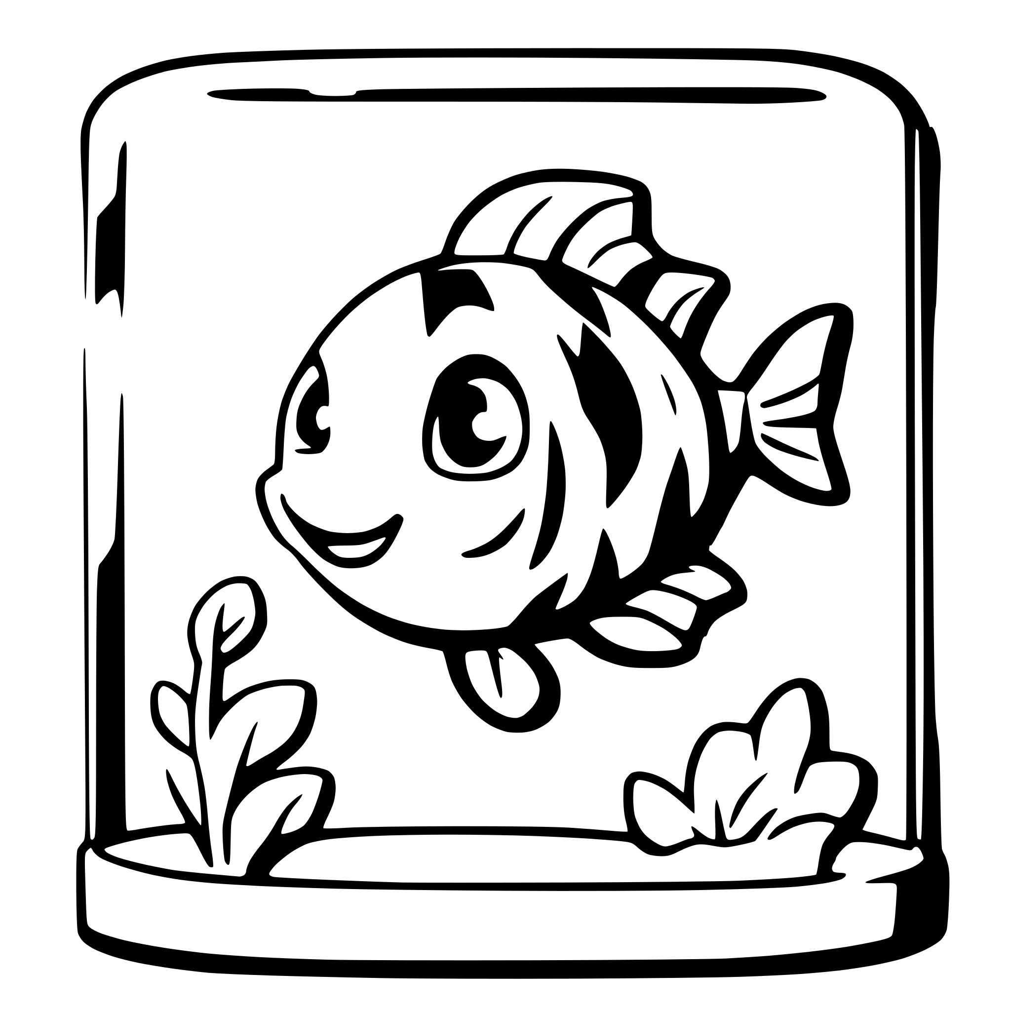 AI-generated SVG of a aquarium fish
