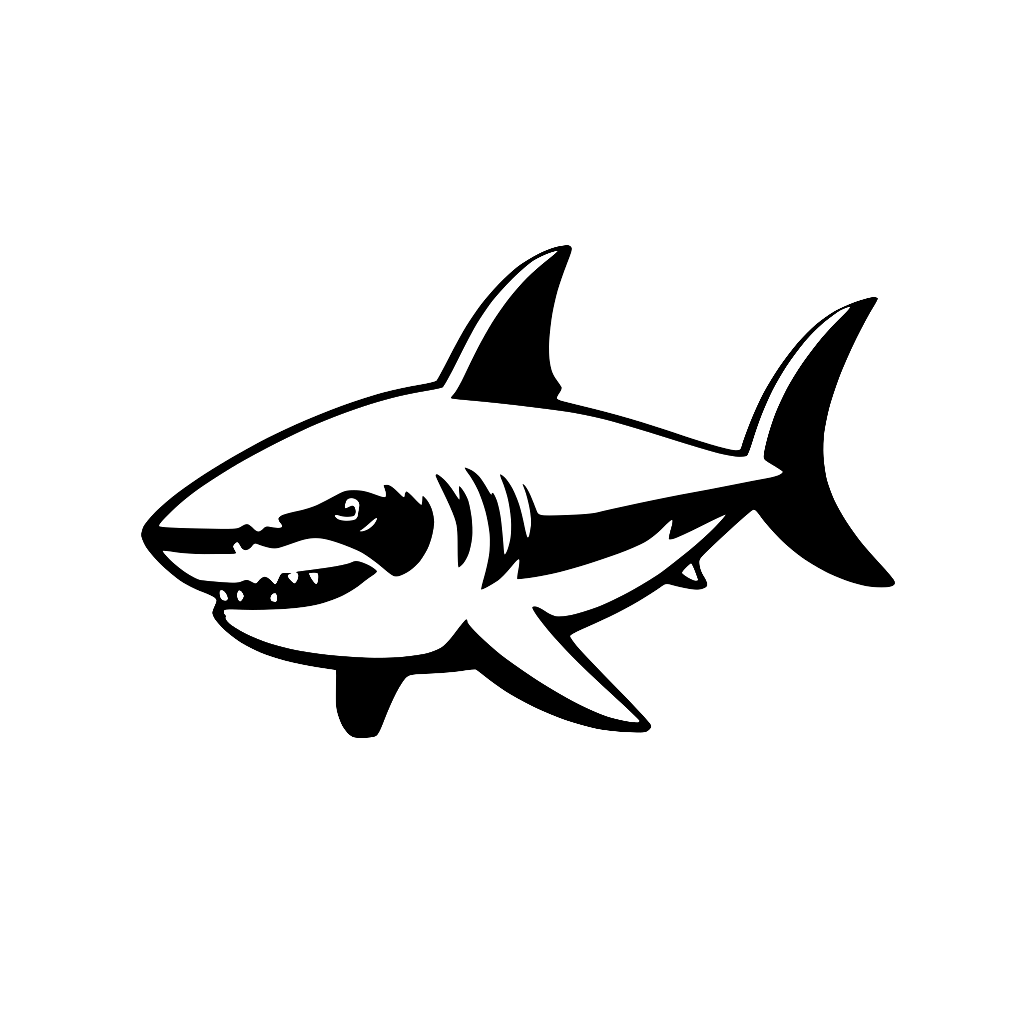 AI-generated SVG of 'sad shark'