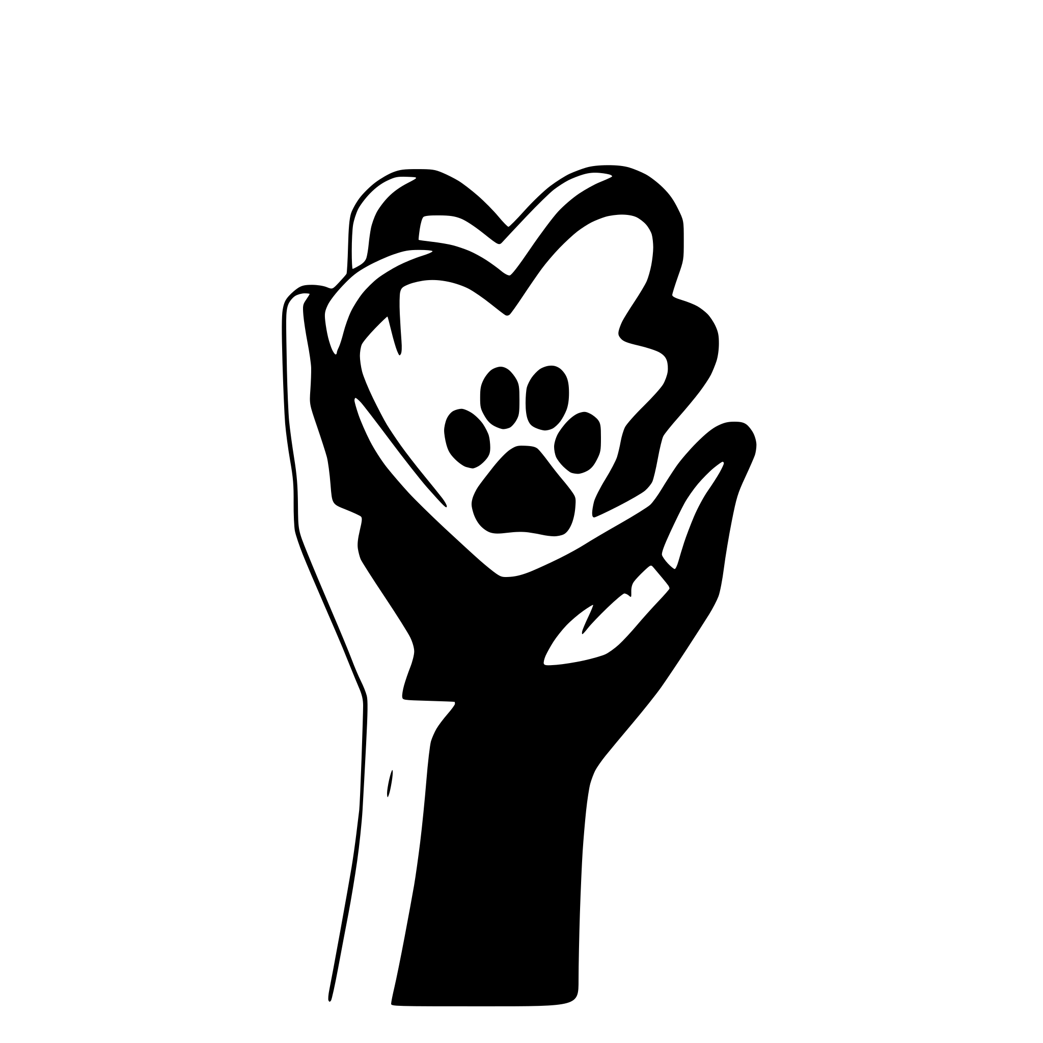 AI-generated SVG of 'Infinty Heart Paw'