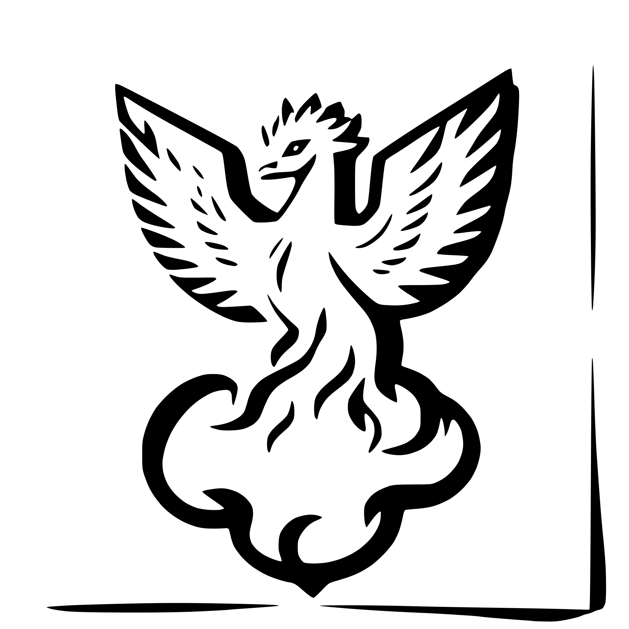 AI-generated SVG of 'phoenix rising from flames'