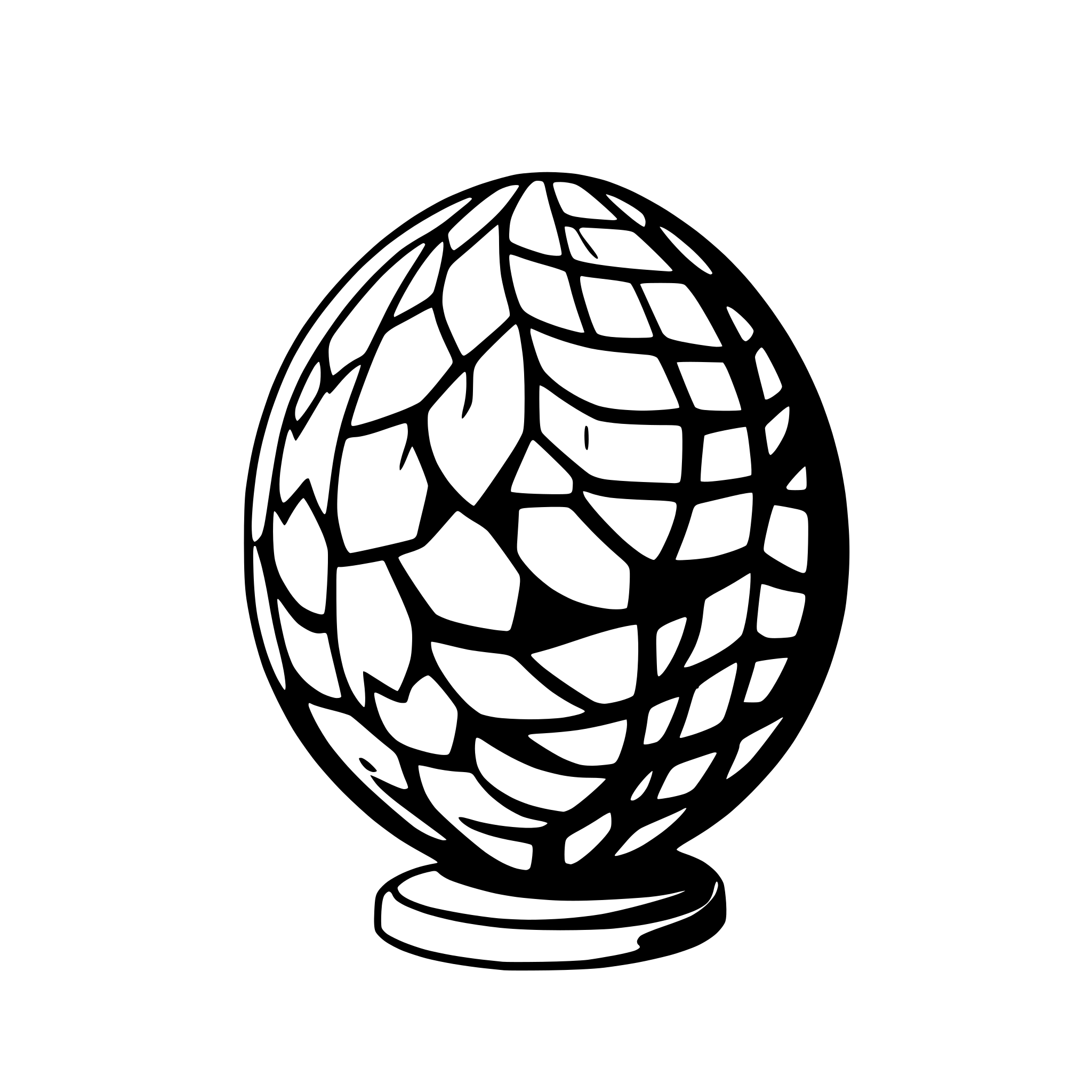 AI-generated SVG of 'dragon egg with scales'