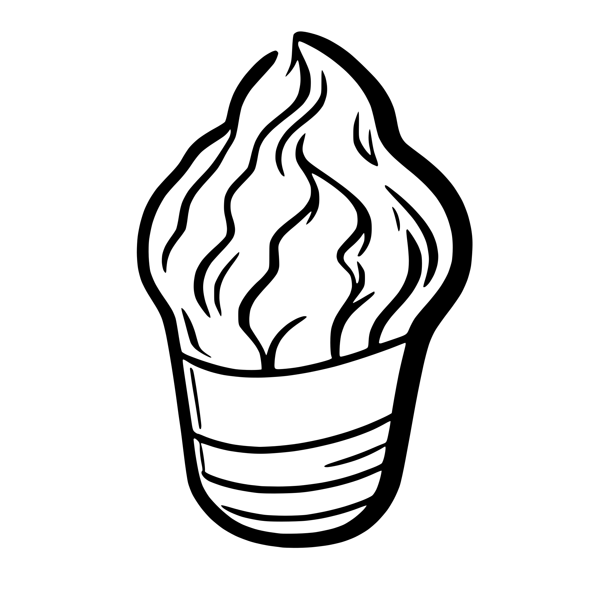 AI-generated SVG of 'fire'