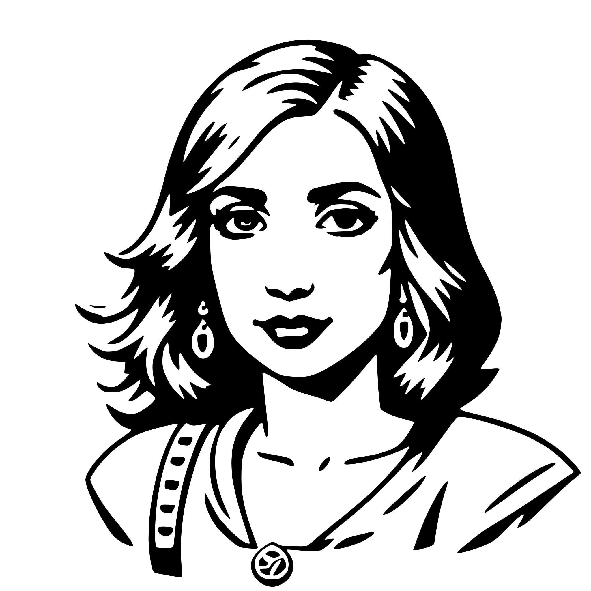 AI-generated SVG of a rhiannon
