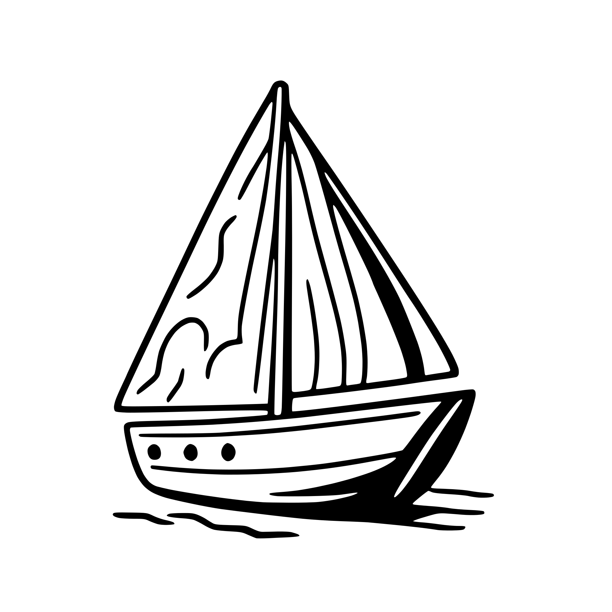 AI-generated SVG of 'sailboat under stormy clouds'