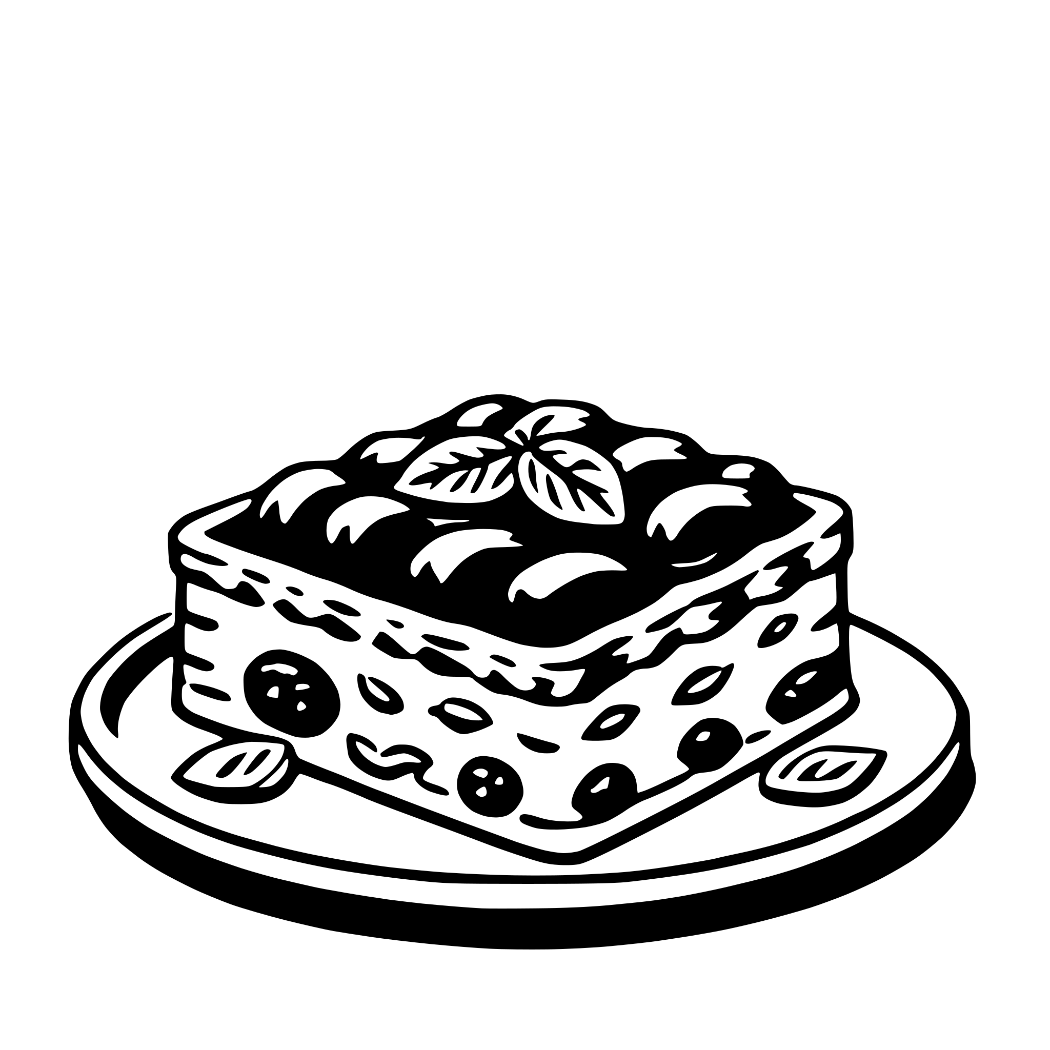 AI-generated SVG of 'lasagna'