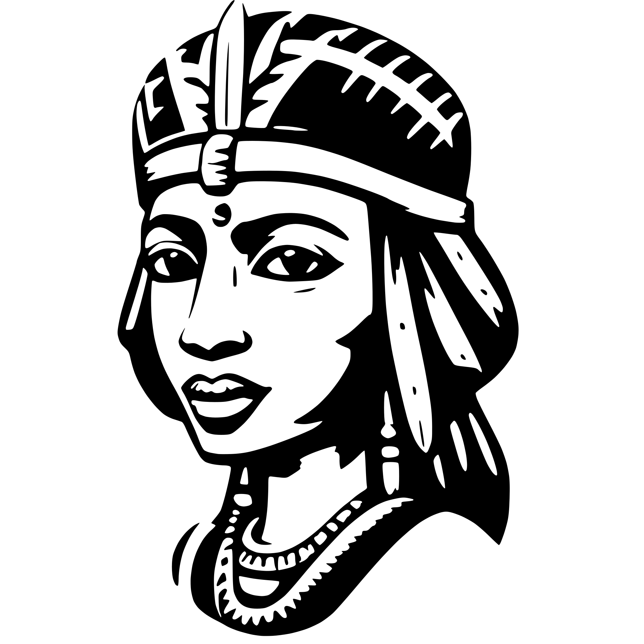 AI-generated SVG of 'igbo diety'