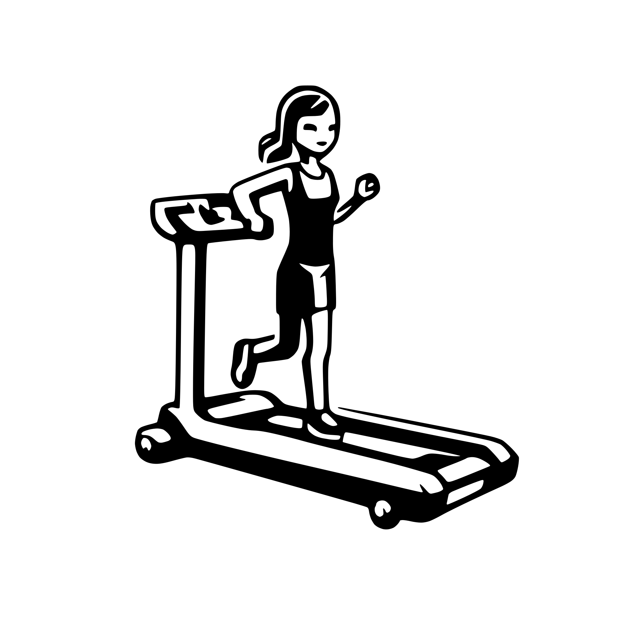 AI-generated SVG of 'treadmill'