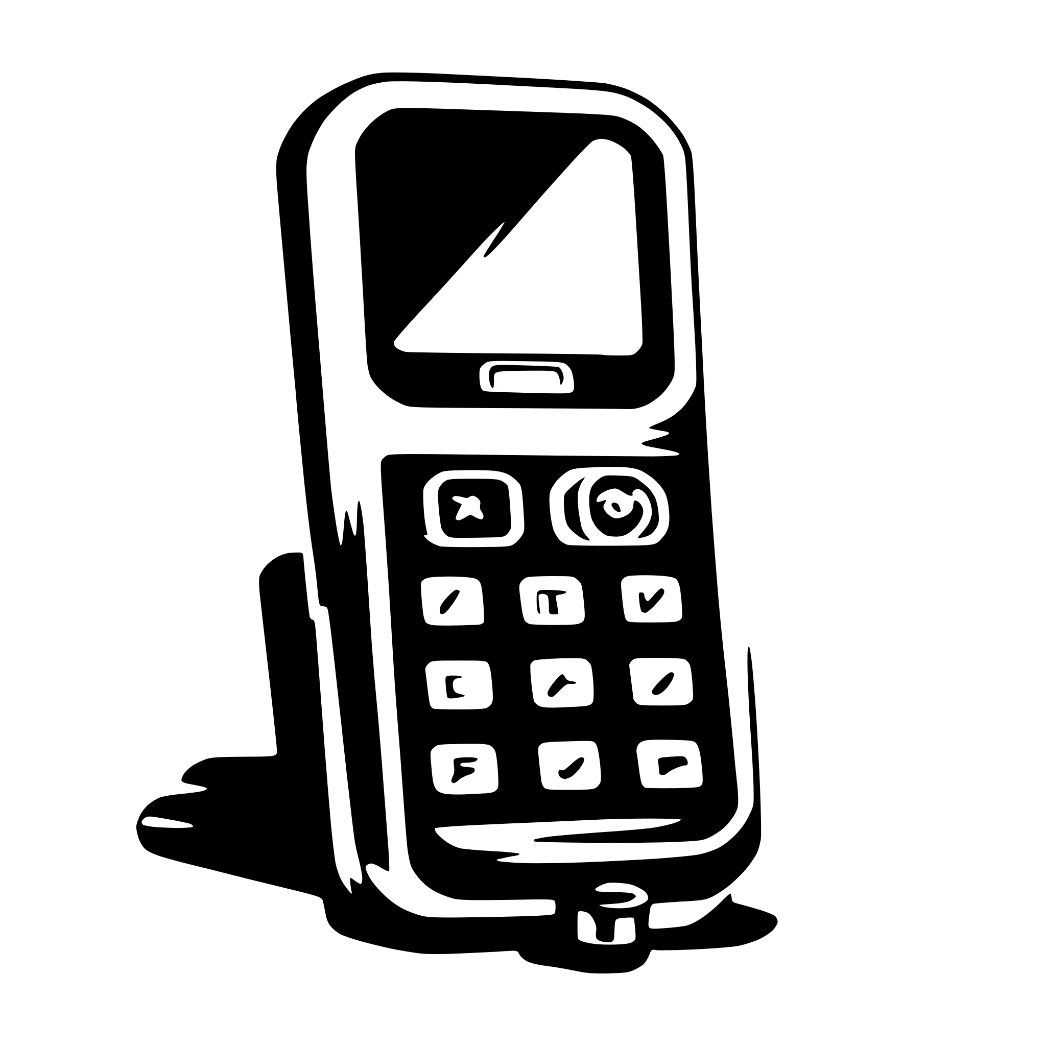 AI-generated SVG of 'cell phone'
